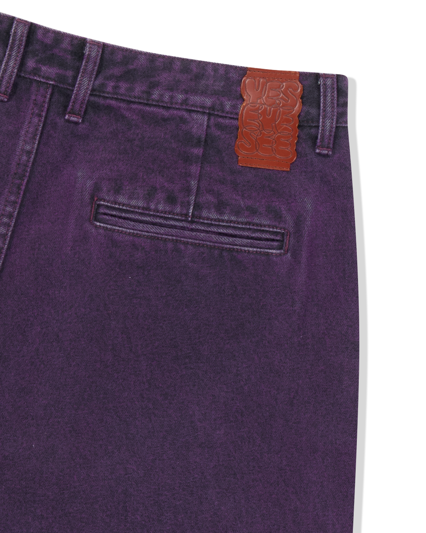 Two Tucked Hairy Denim Pants
