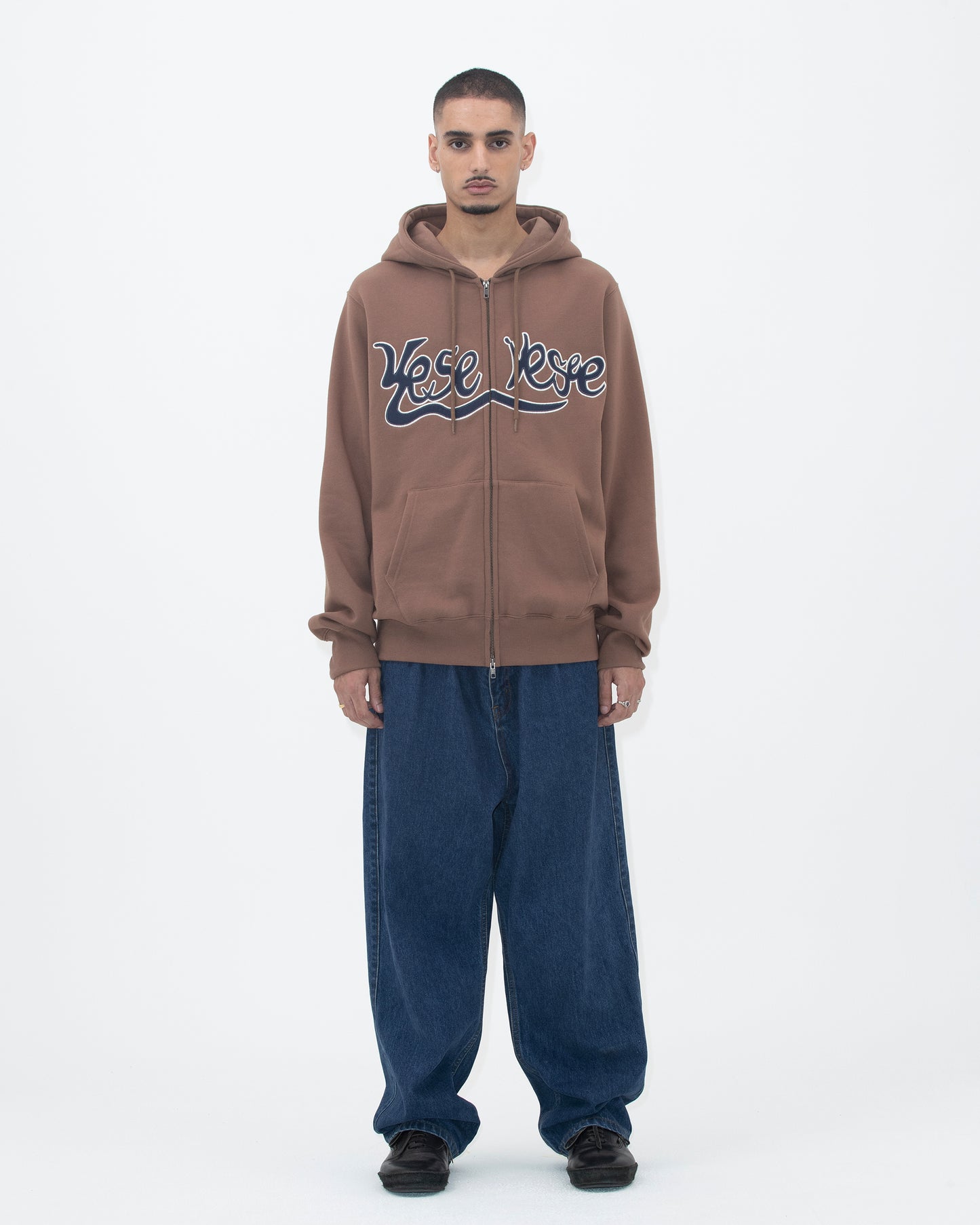 Y.E.S Snail Logo Zip-up Hoodie