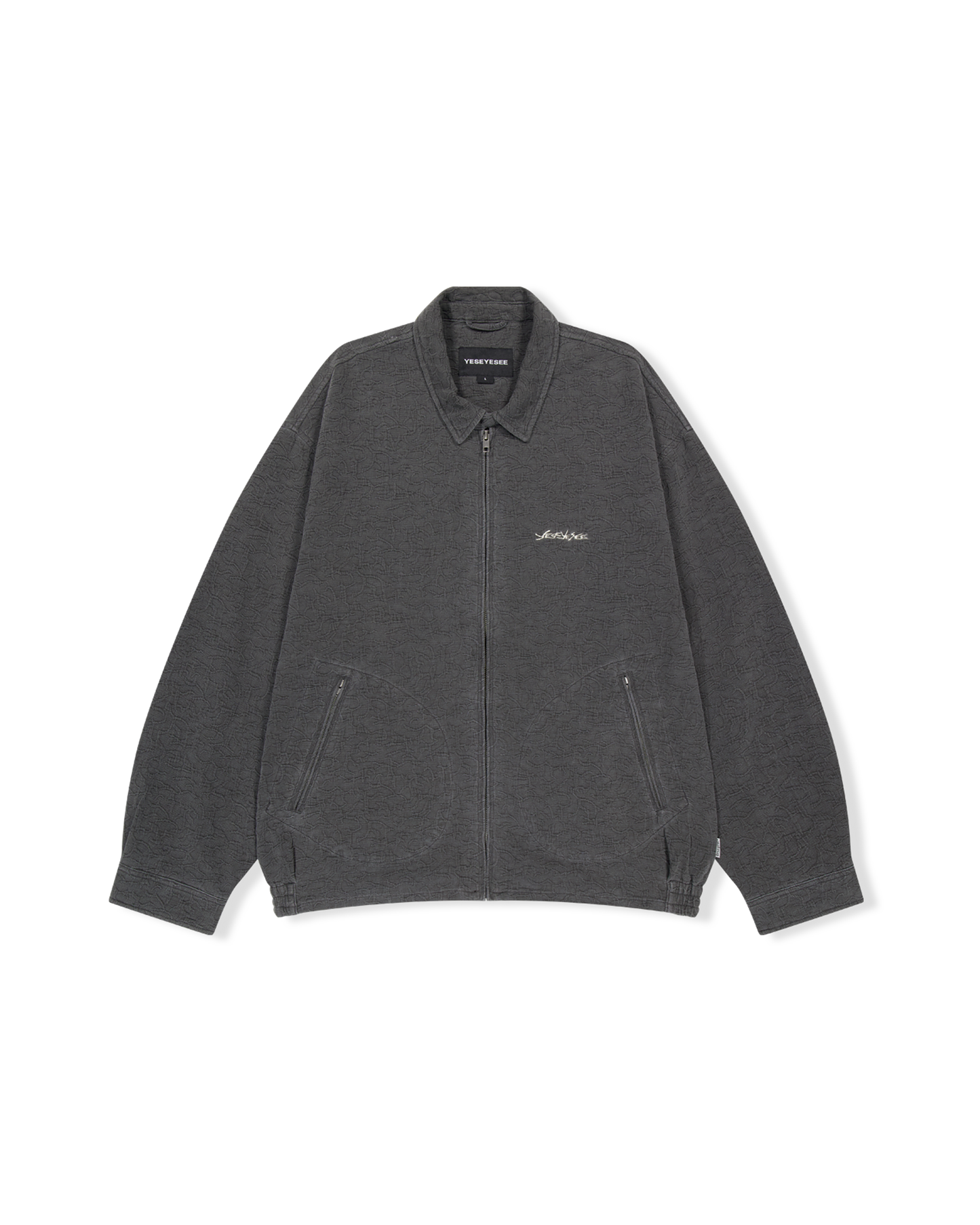 Abstract Jacquard Zip Jacket