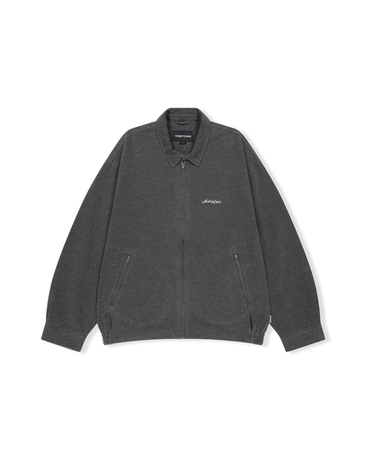 Abstract Jacquard Zip Jacket