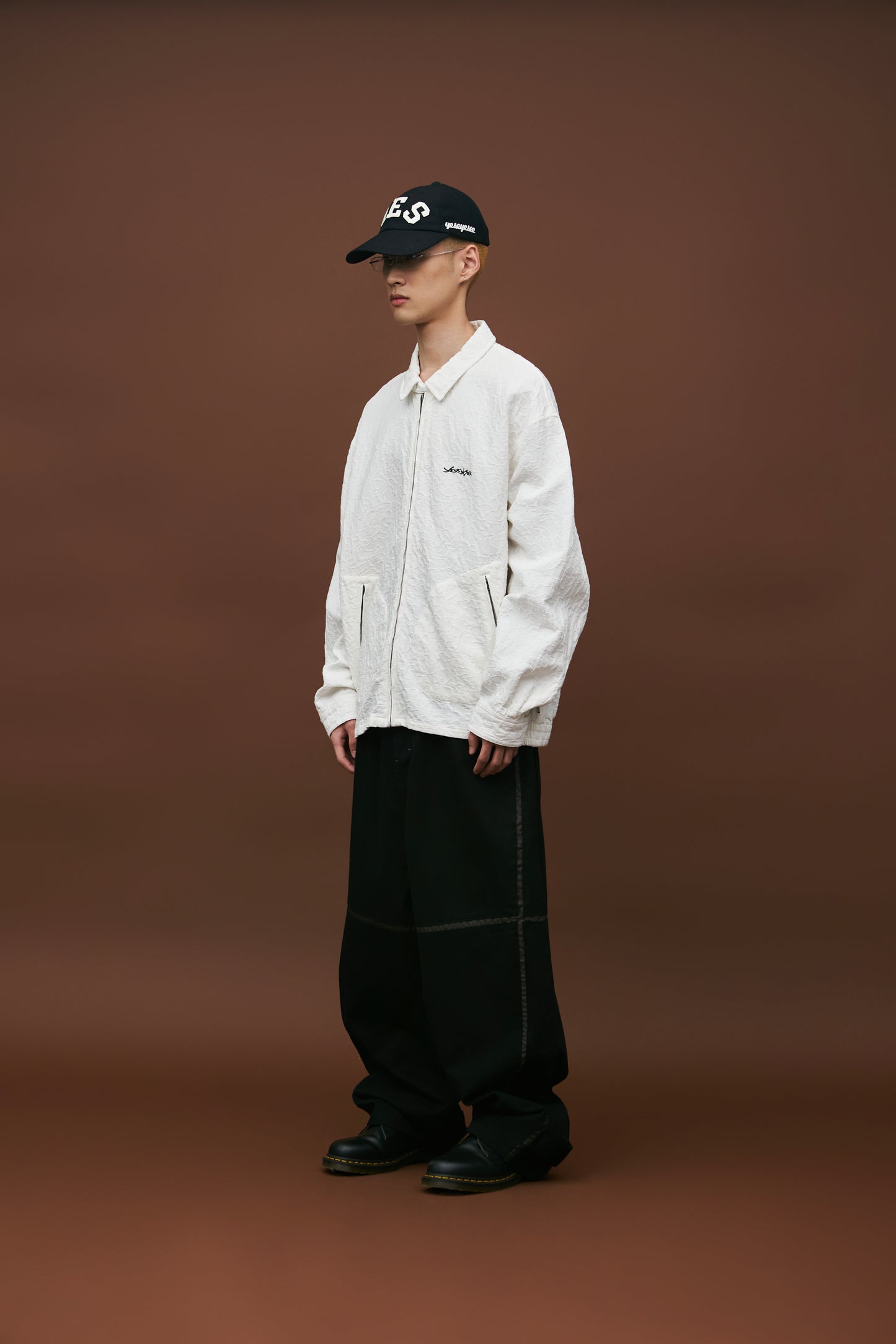 Abstract Jacquard Zip Jacket