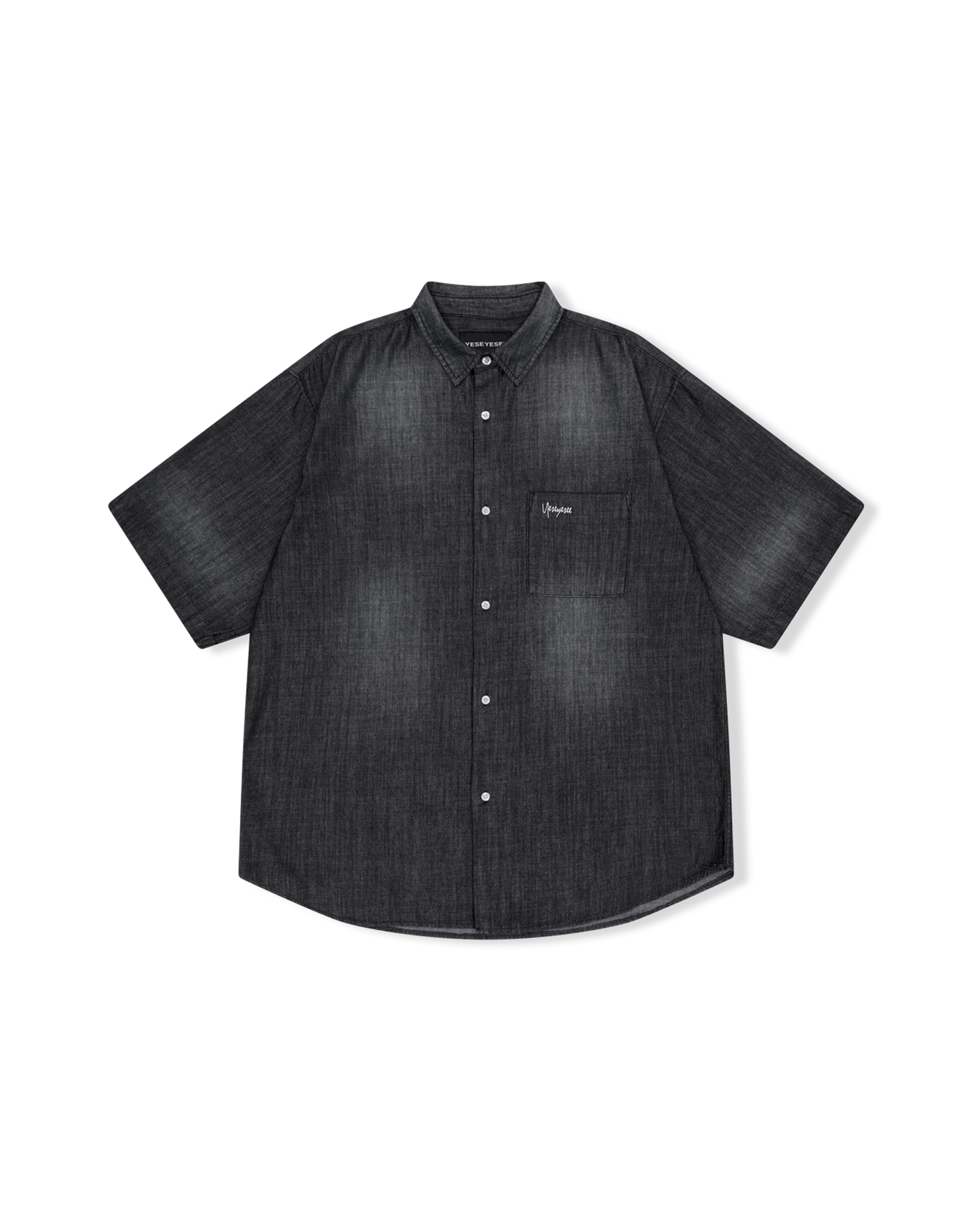 Loose Fit Denim Half Shirts