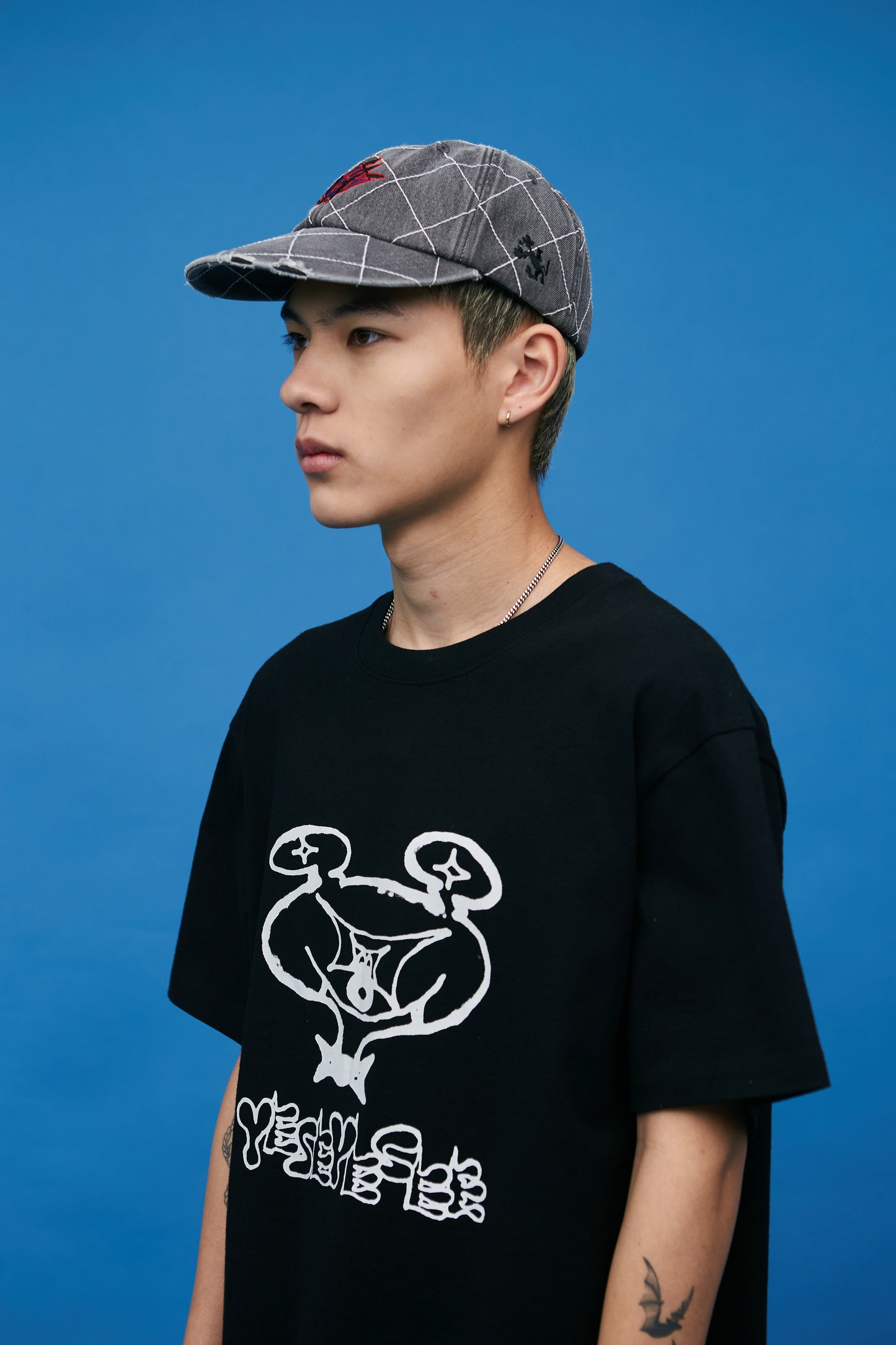 Net Denim Cap