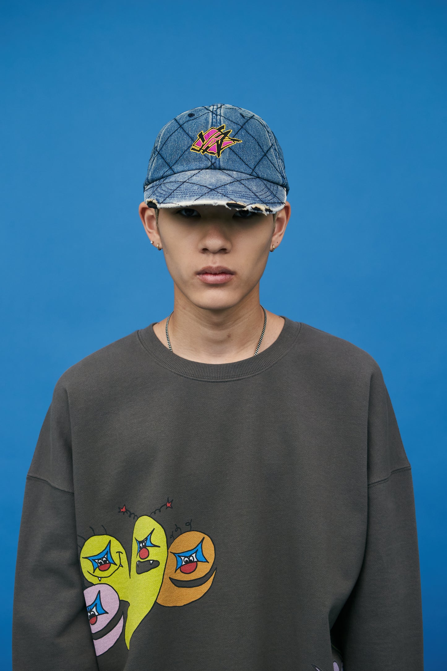 Net Denim Cap