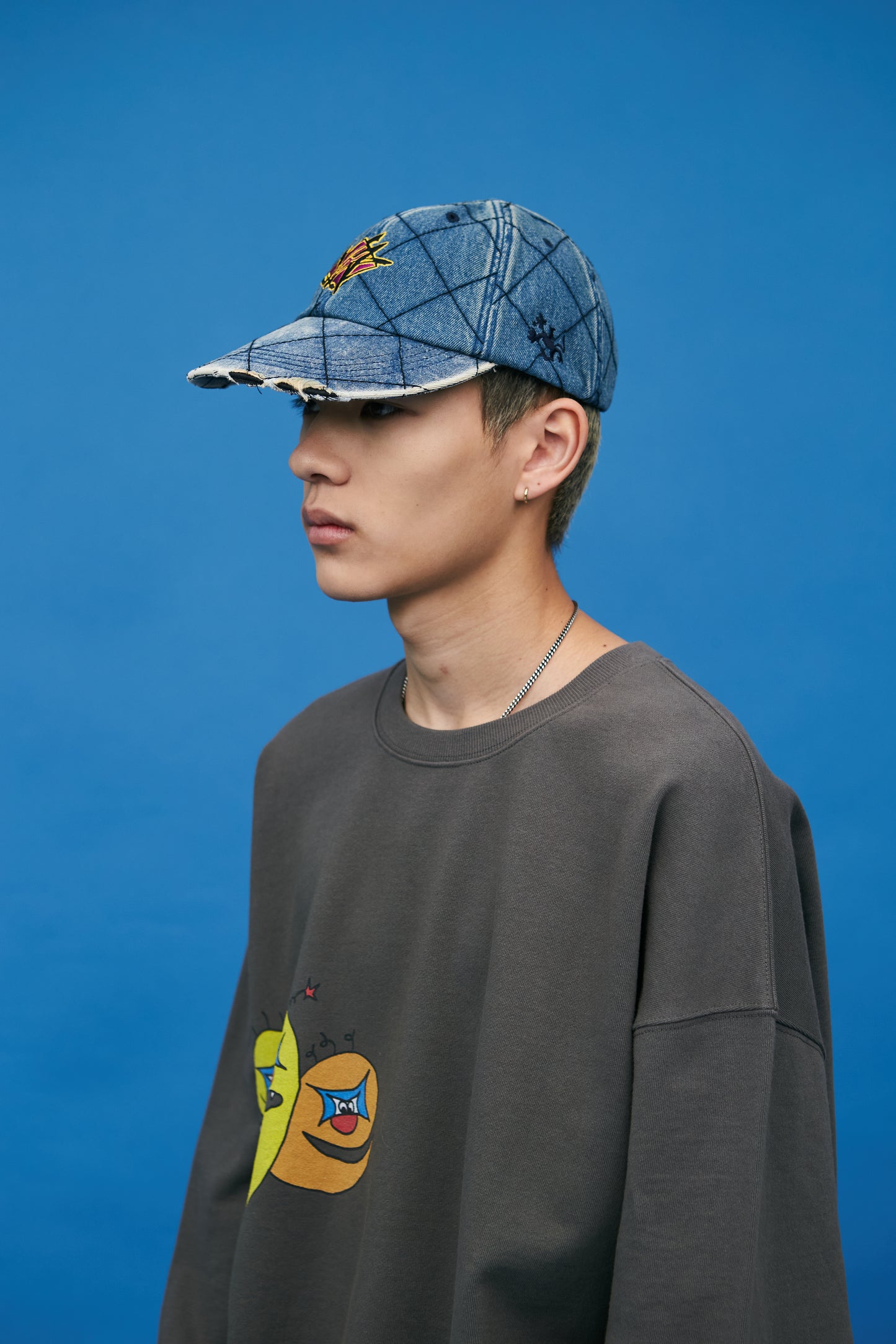 Net Denim Cap