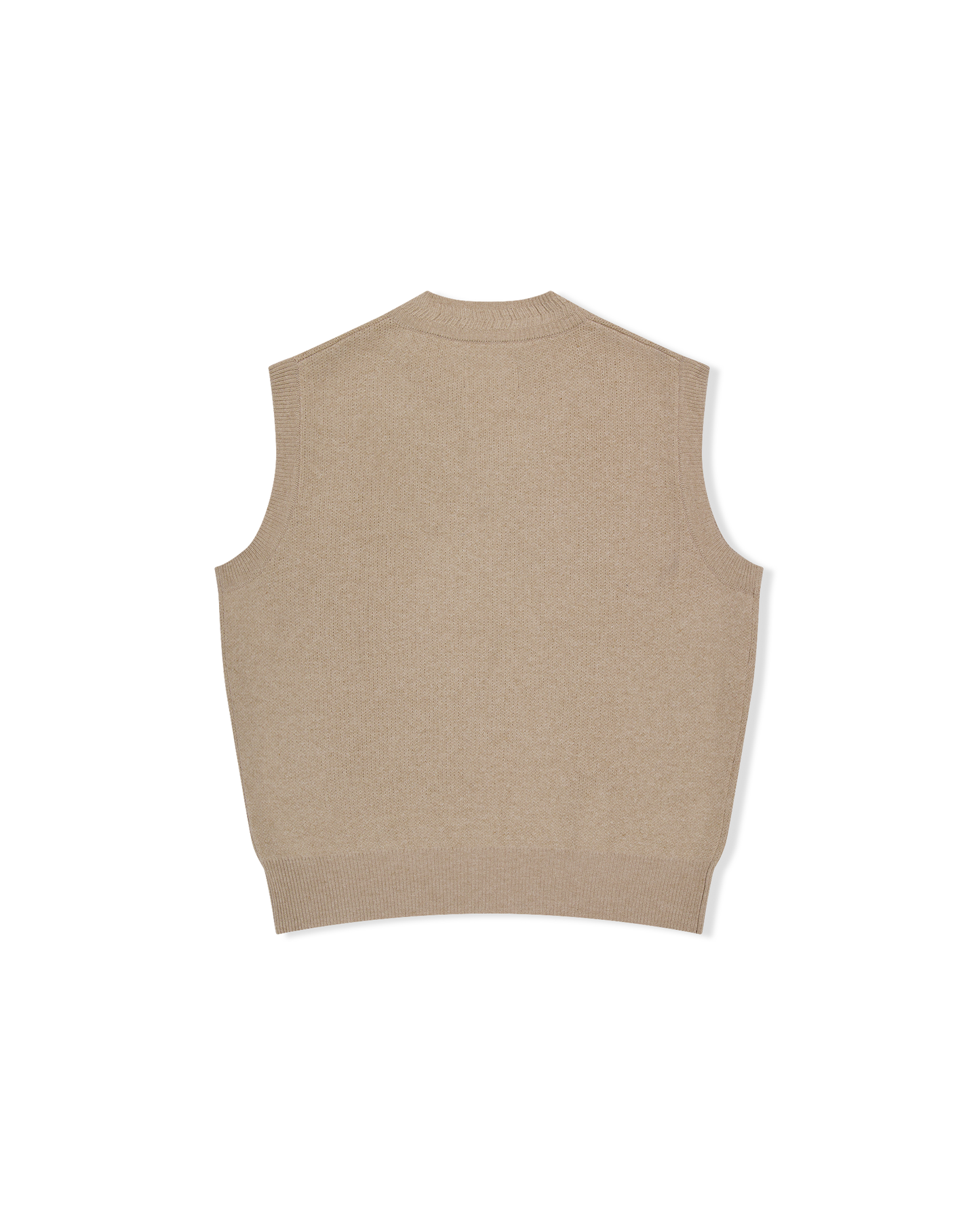 One Pocket Knitted V-Neck Vest