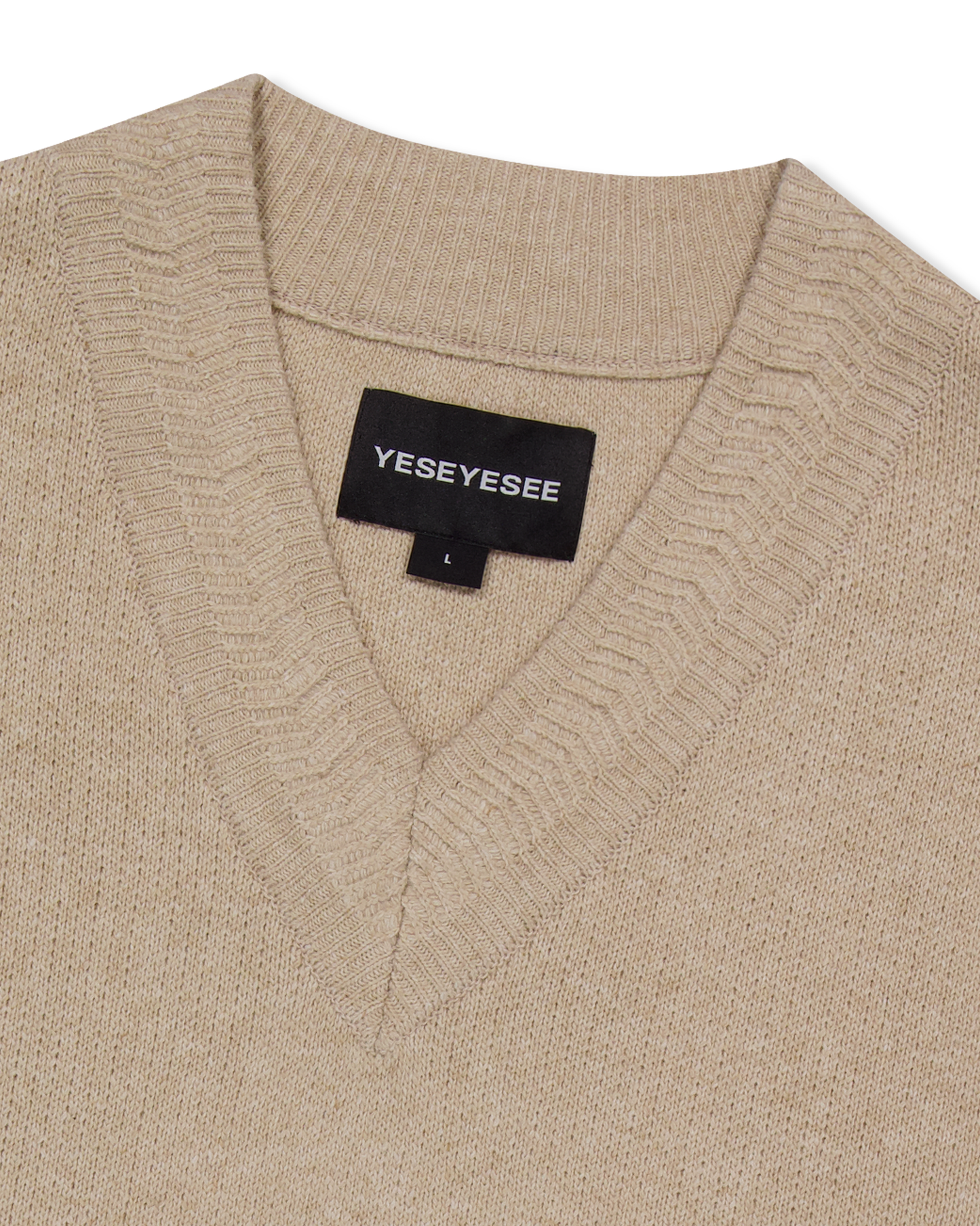 One Pocket Knitted V-Neck Vest