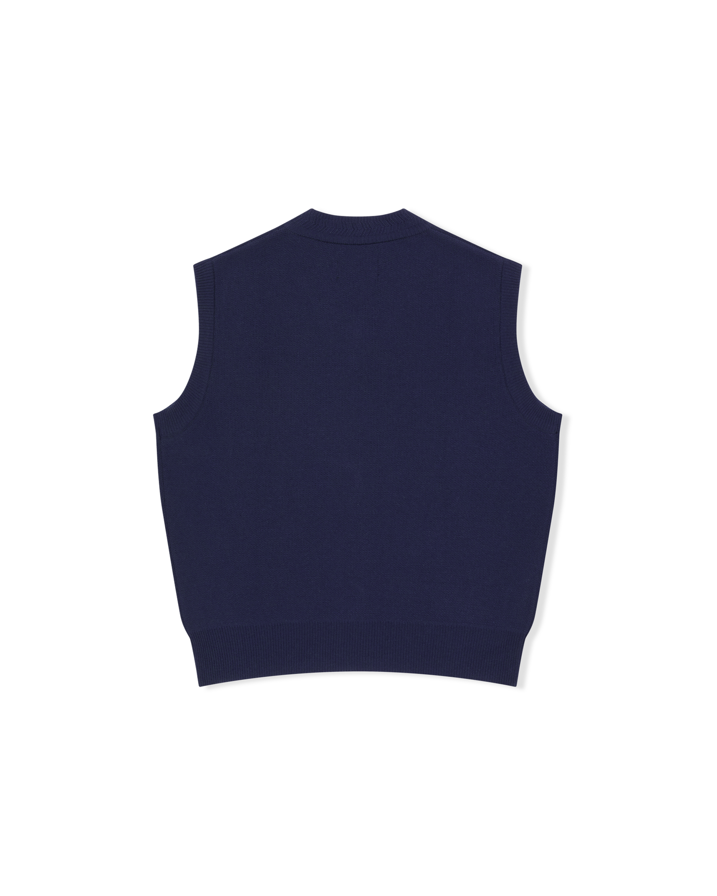 One Pocket Knitted V-Neck Vest
