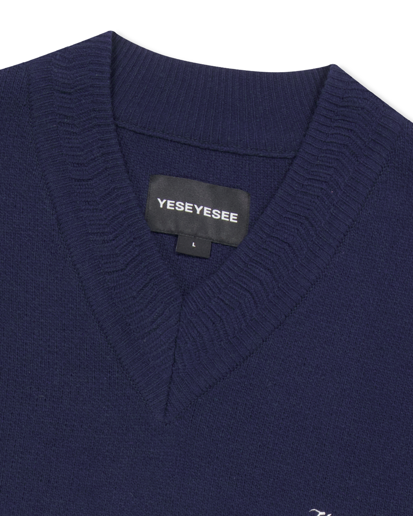 One Pocket Knitted V-Neck Vest