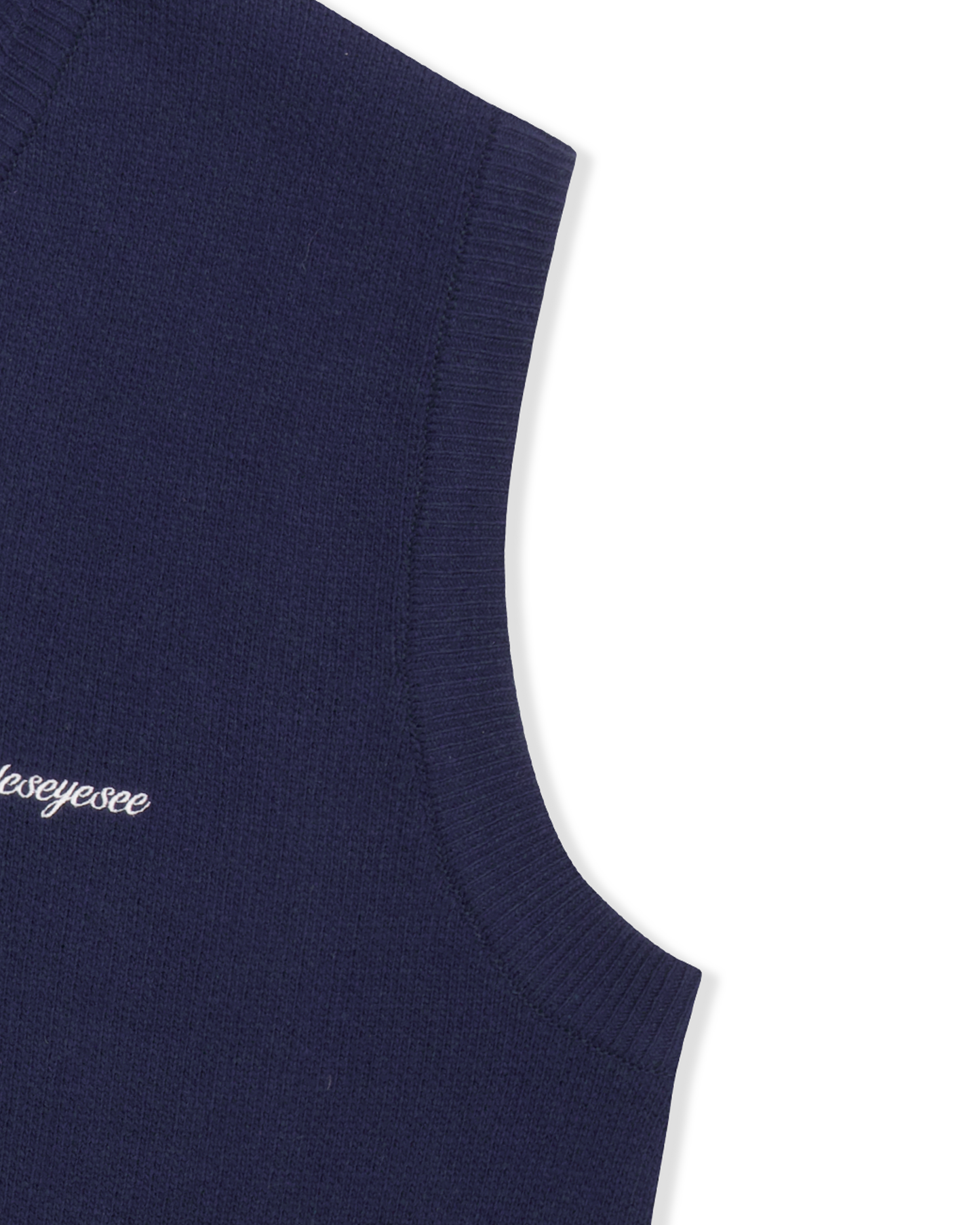 One Pocket Knitted V-Neck Vest