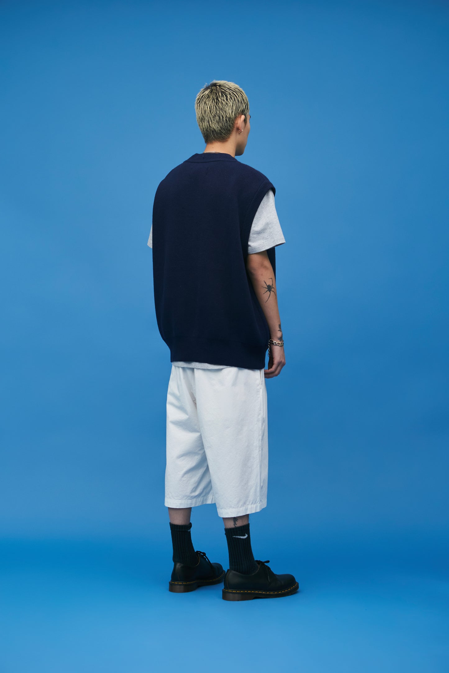 One Pocket Knitted V-Neck Vest