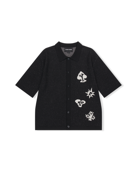 Poker Icons Knit Half Shirts