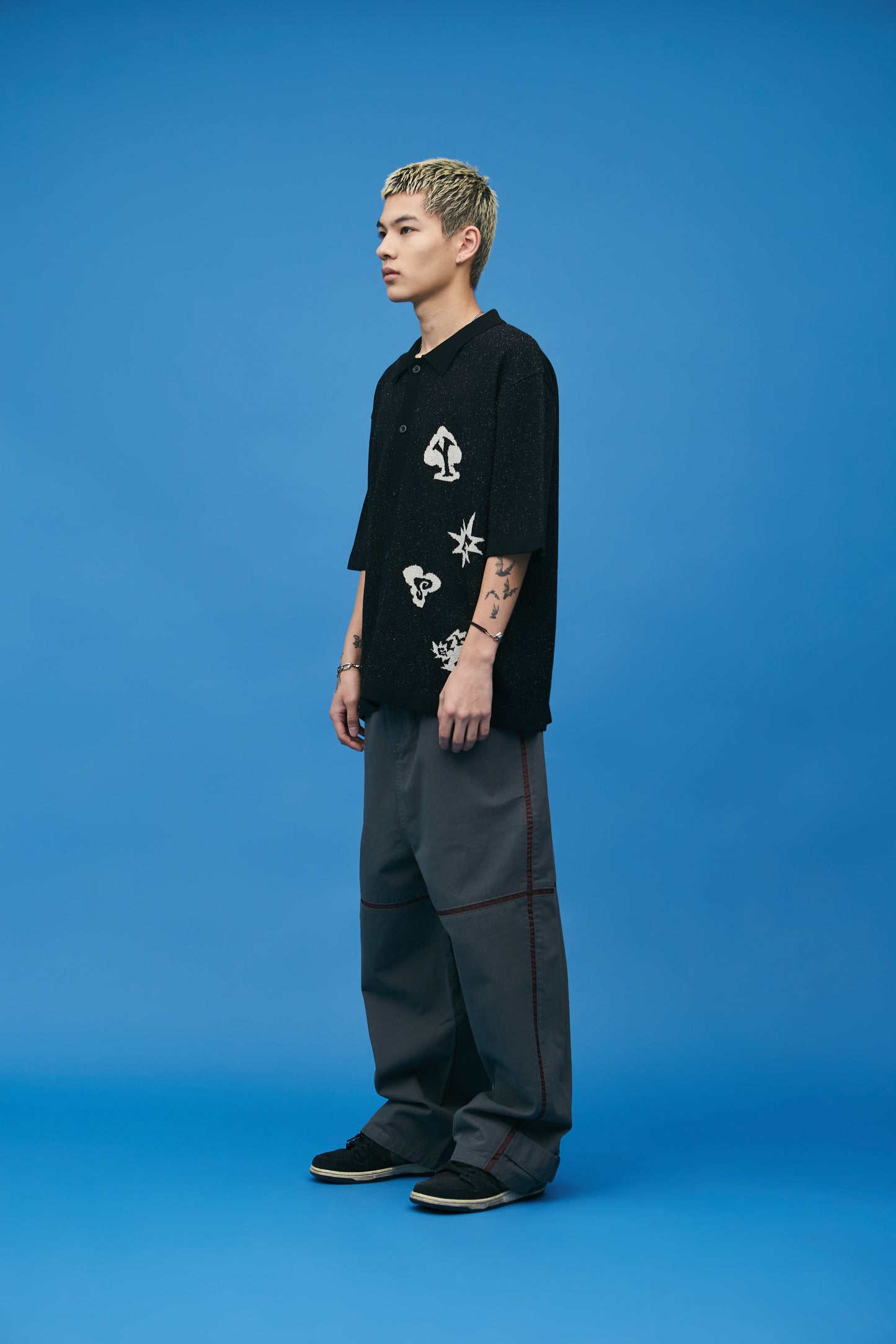 Poker Icons Knit Half Shirts