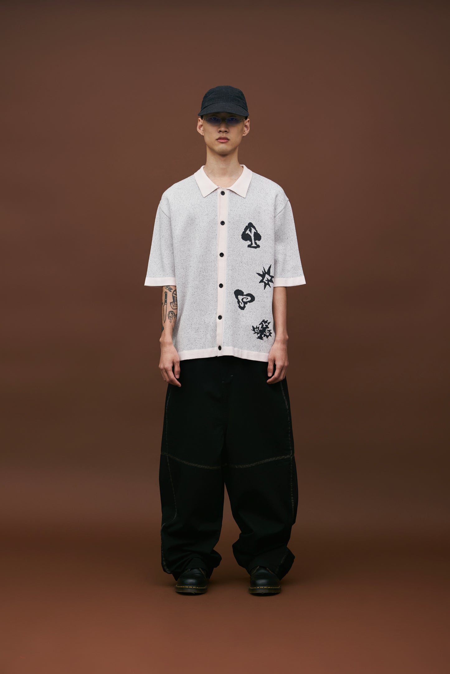 Poker Icons Knit Half Shirts