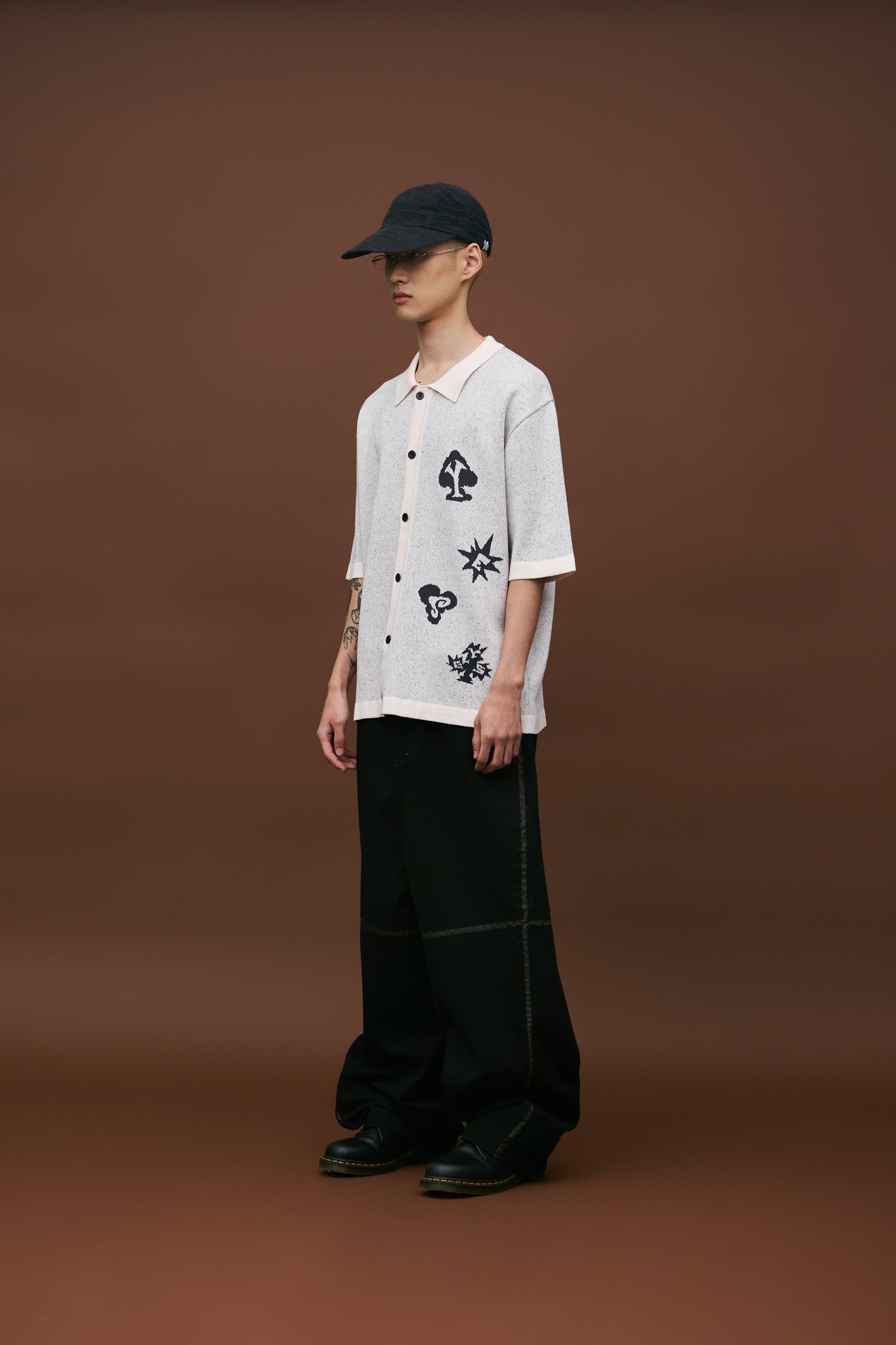 Poker Icons Knit Half Shirts