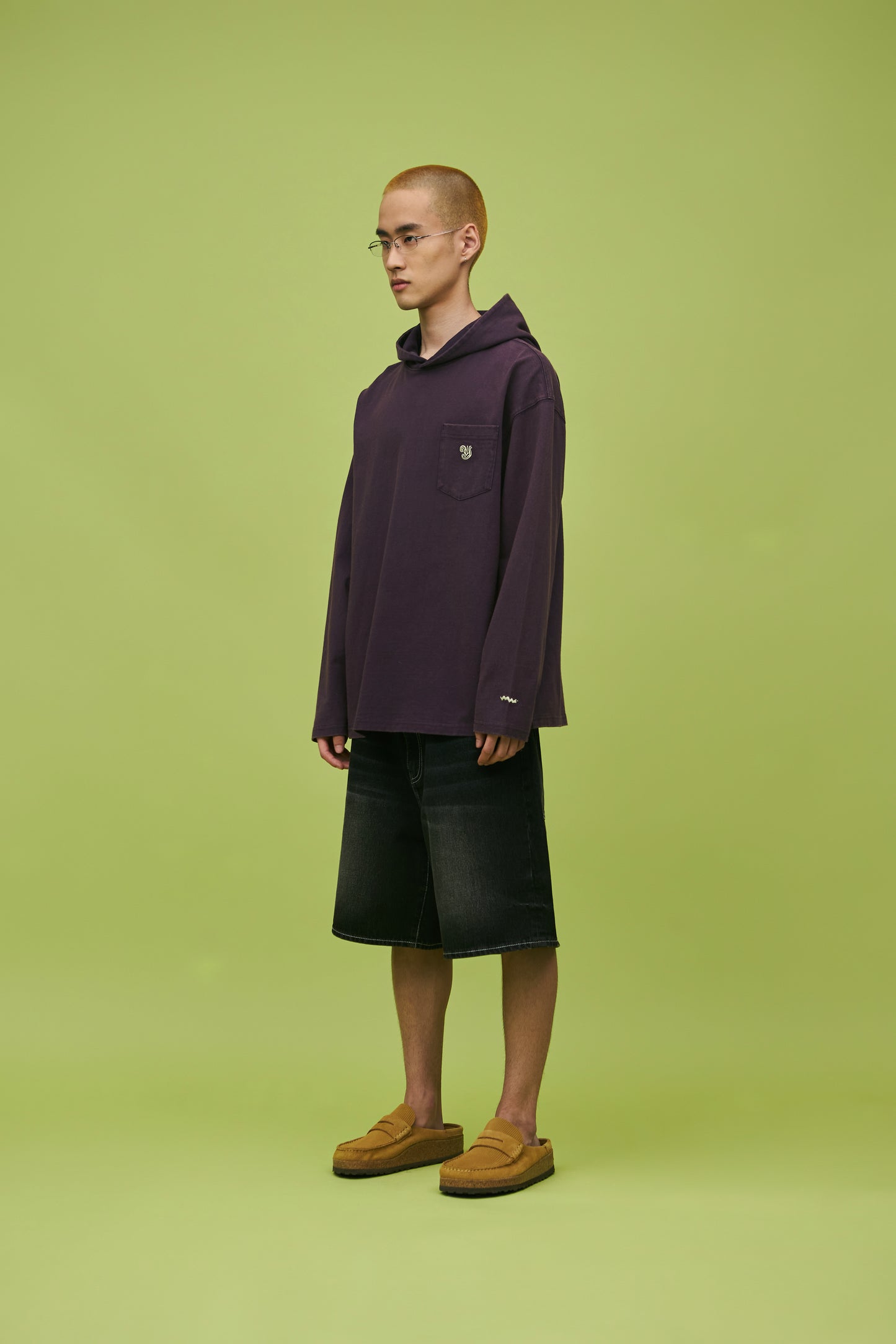 Y.E.S Washed Single Hoodie