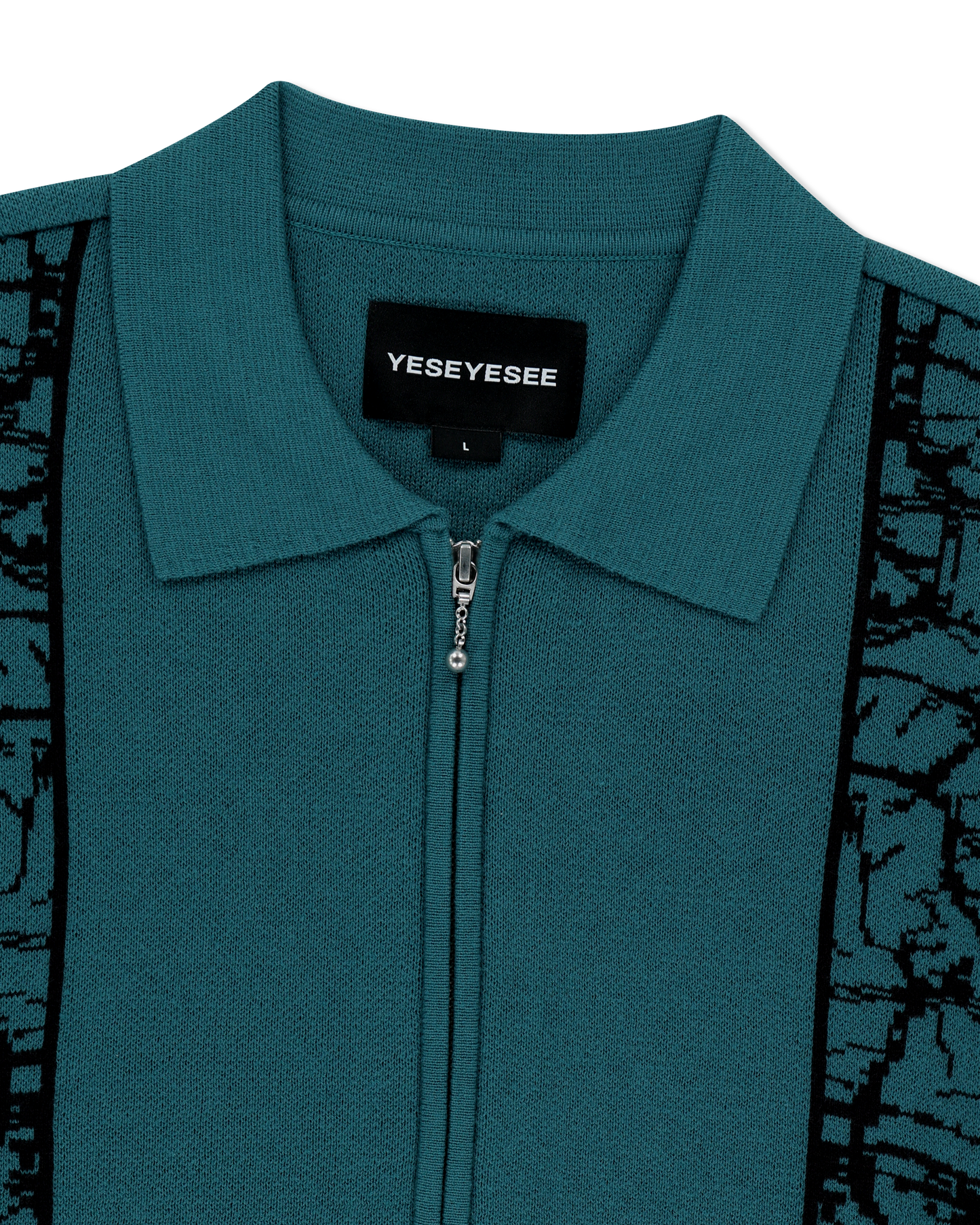 Knit Zip Up Polo Cardigan