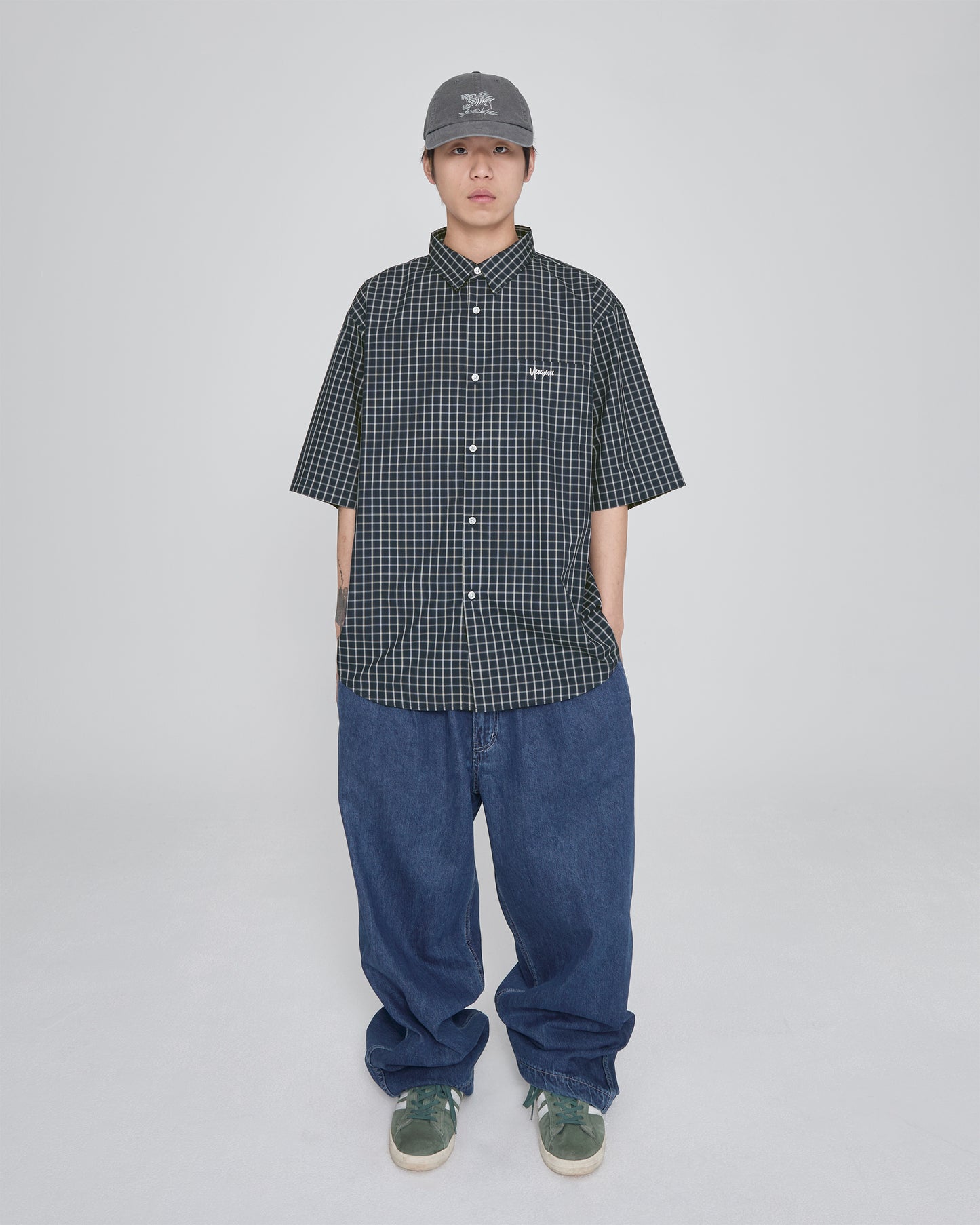 Y.E.S Short Sleeve Check Shirt
