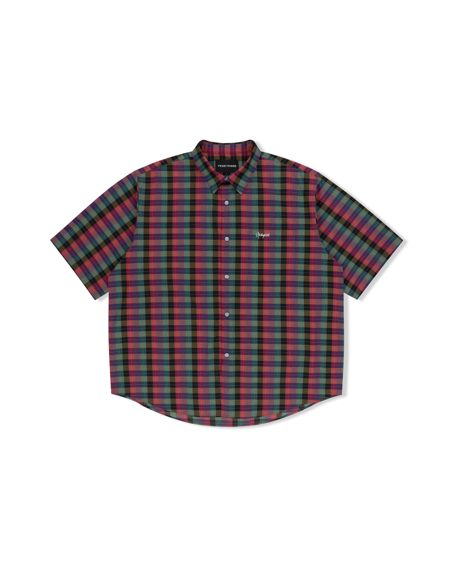 Y.E.S Short Sleeve Check Shirt