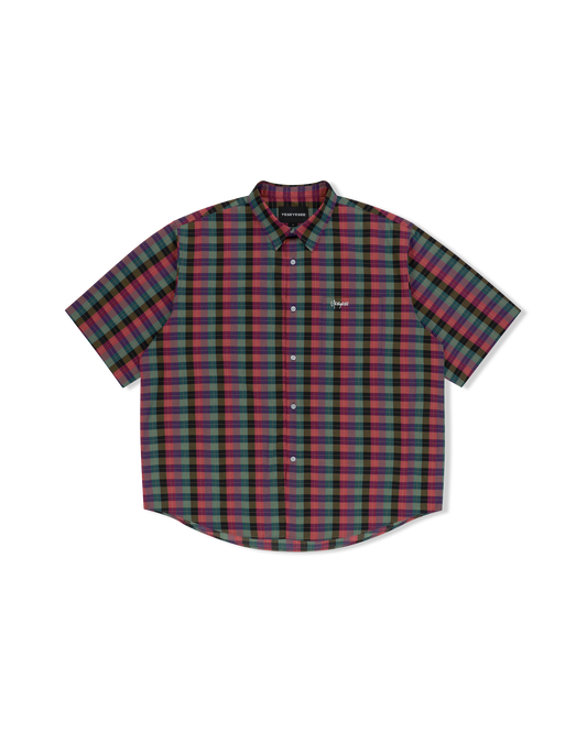 Y.E.S Short Sleeve Check Shirt