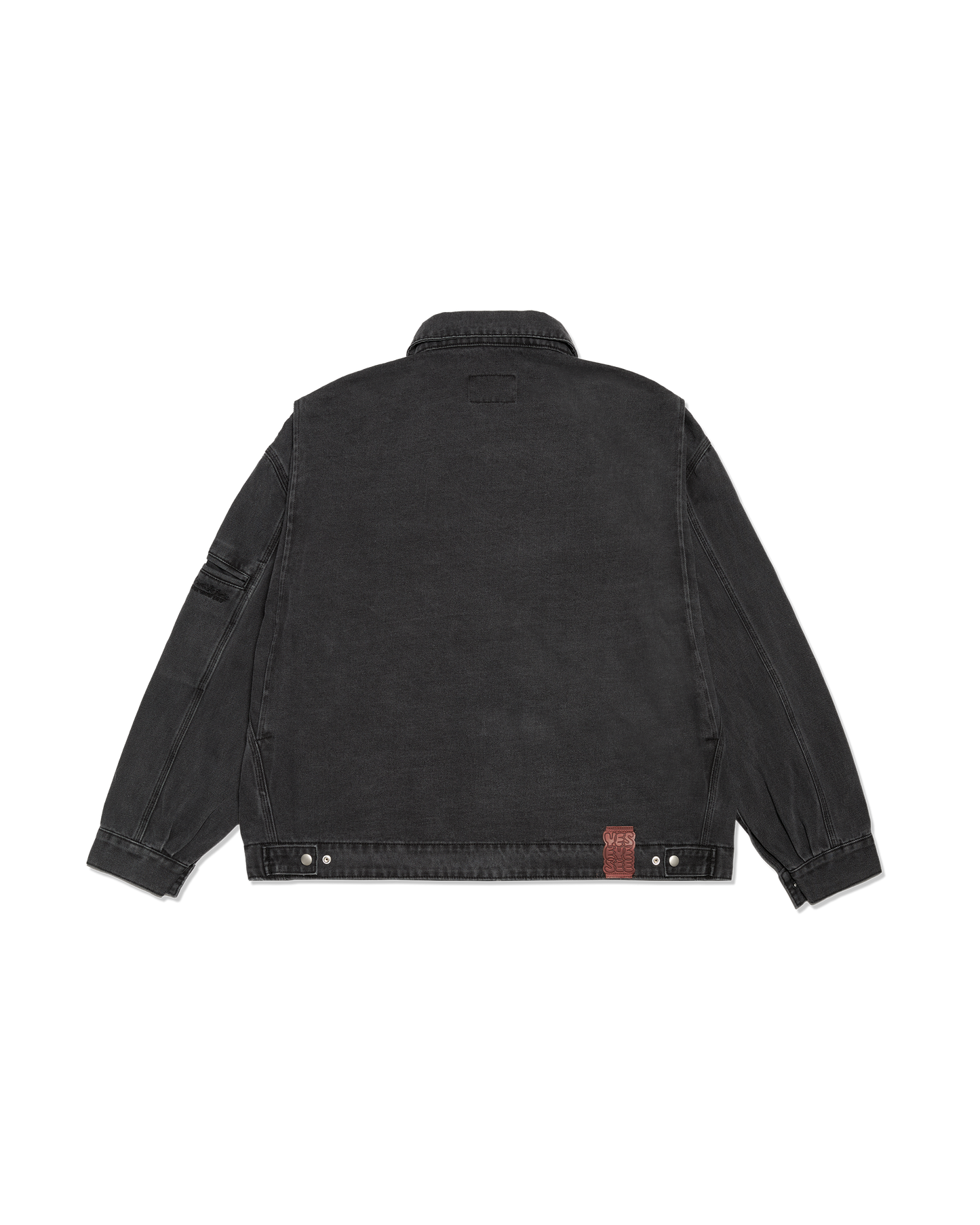 Loose Fit Zip Up Denim Jacket