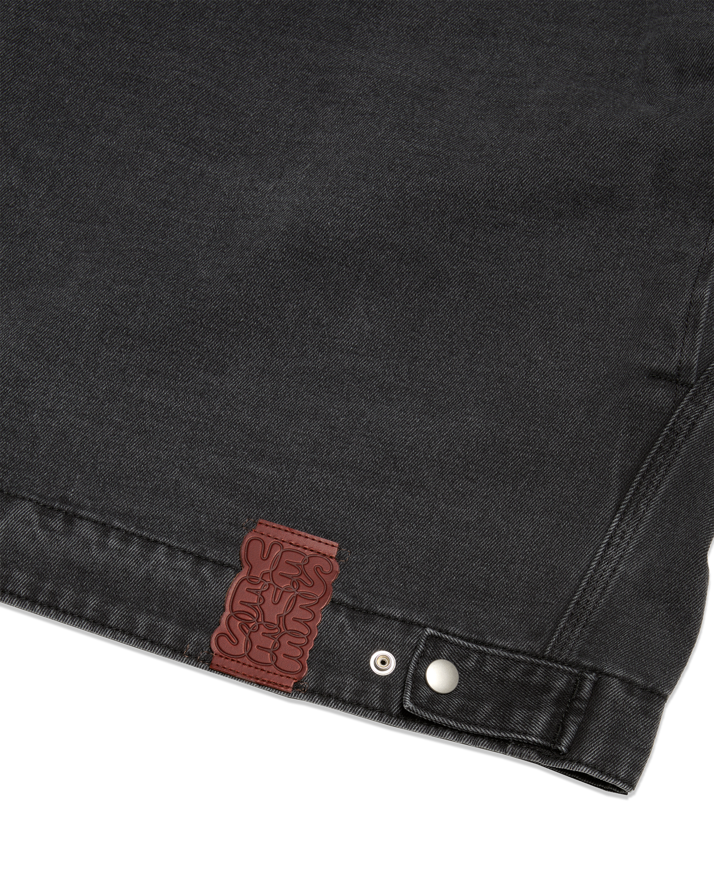 Loose Fit Zip Up Denim Jacket