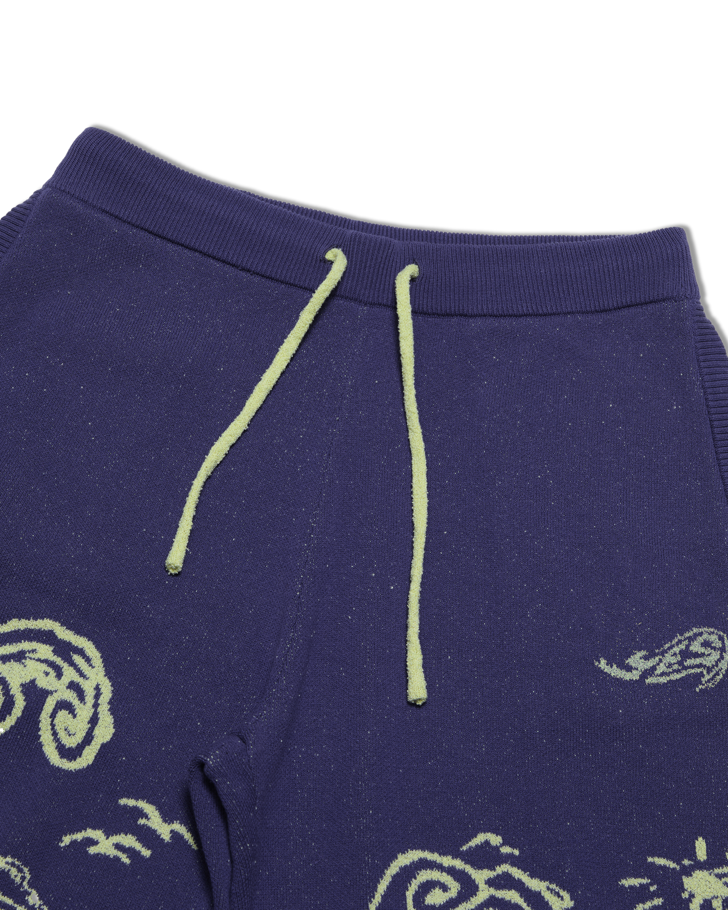 Wave Print Knit Shorts
