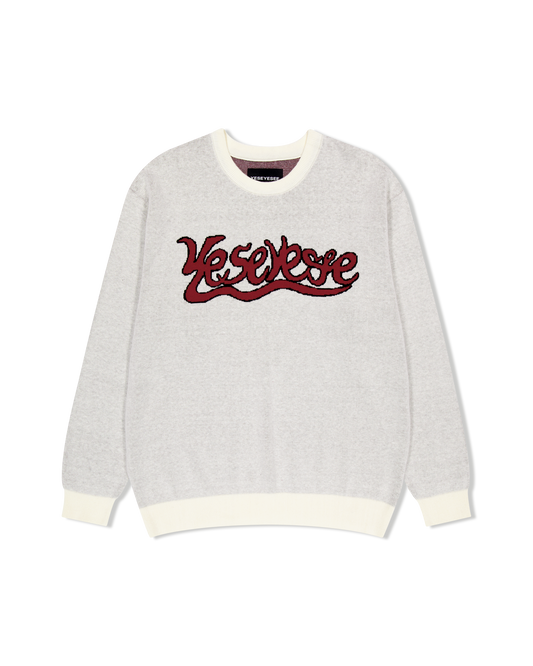Snail Logo Long Sleeve Knit Pullover
