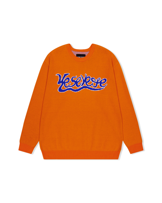 Snail Logo Long Sleeve Knit Pullover