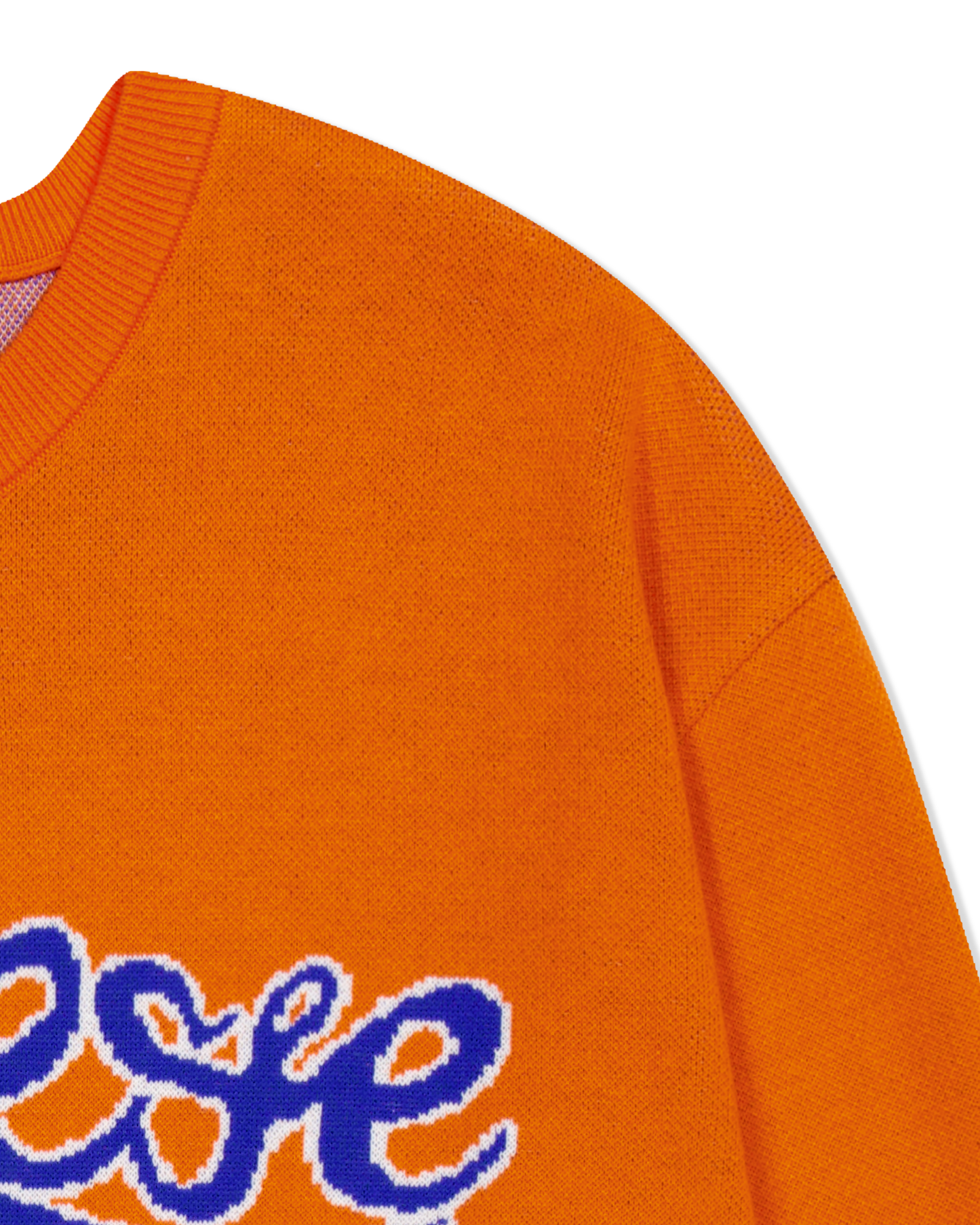 Snail Logo Long Sleeve Knit Pullover