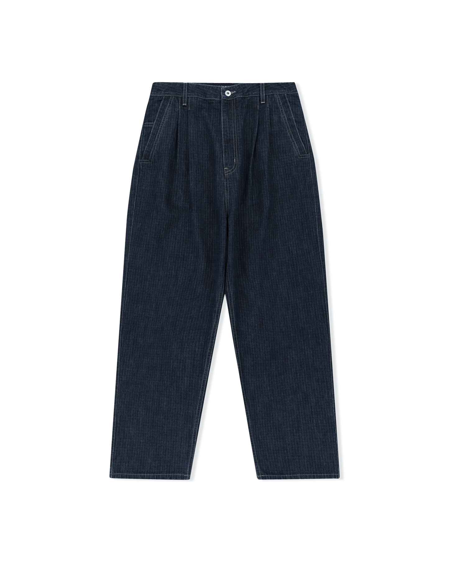 Two Tucked Ripstop Denim Pants