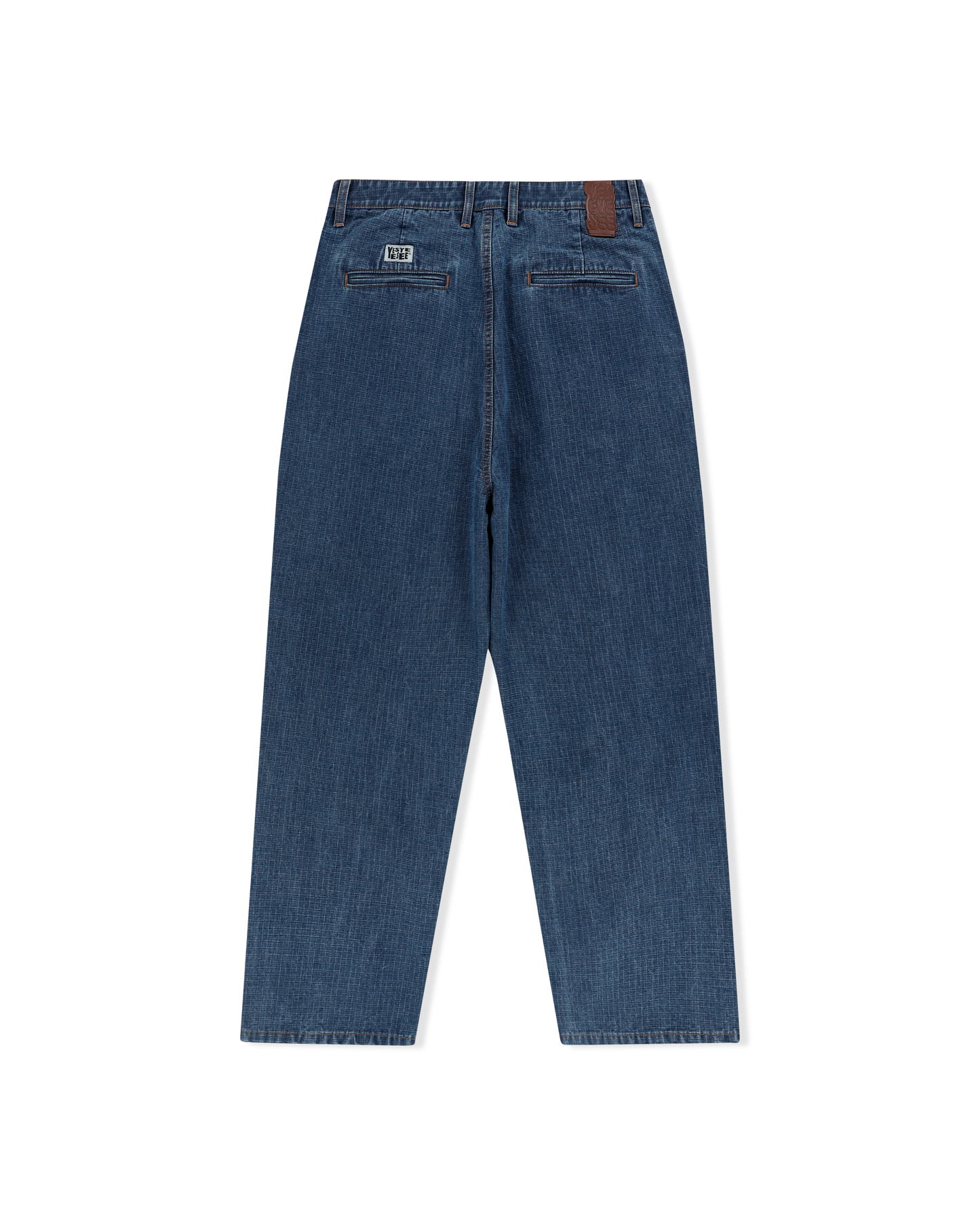Two Tucked Ripstop Denim Pants