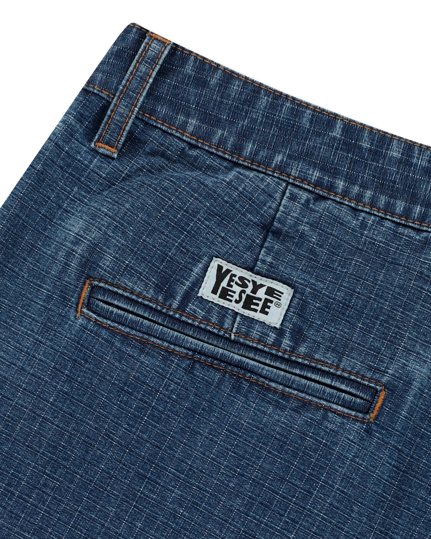 Two Tucked Ripstop Denim Pants