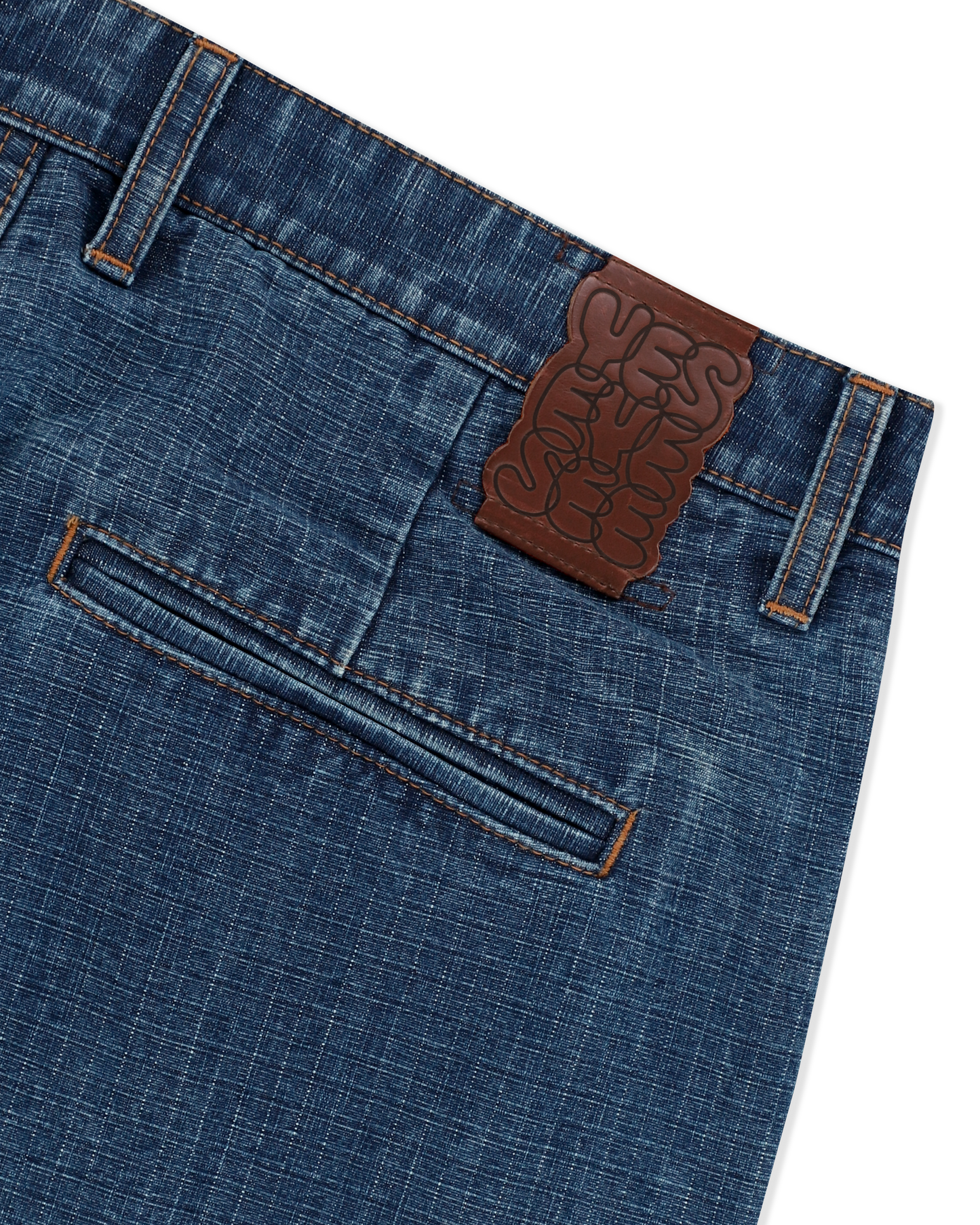 Two Tucked Ripstop Denim Pants
