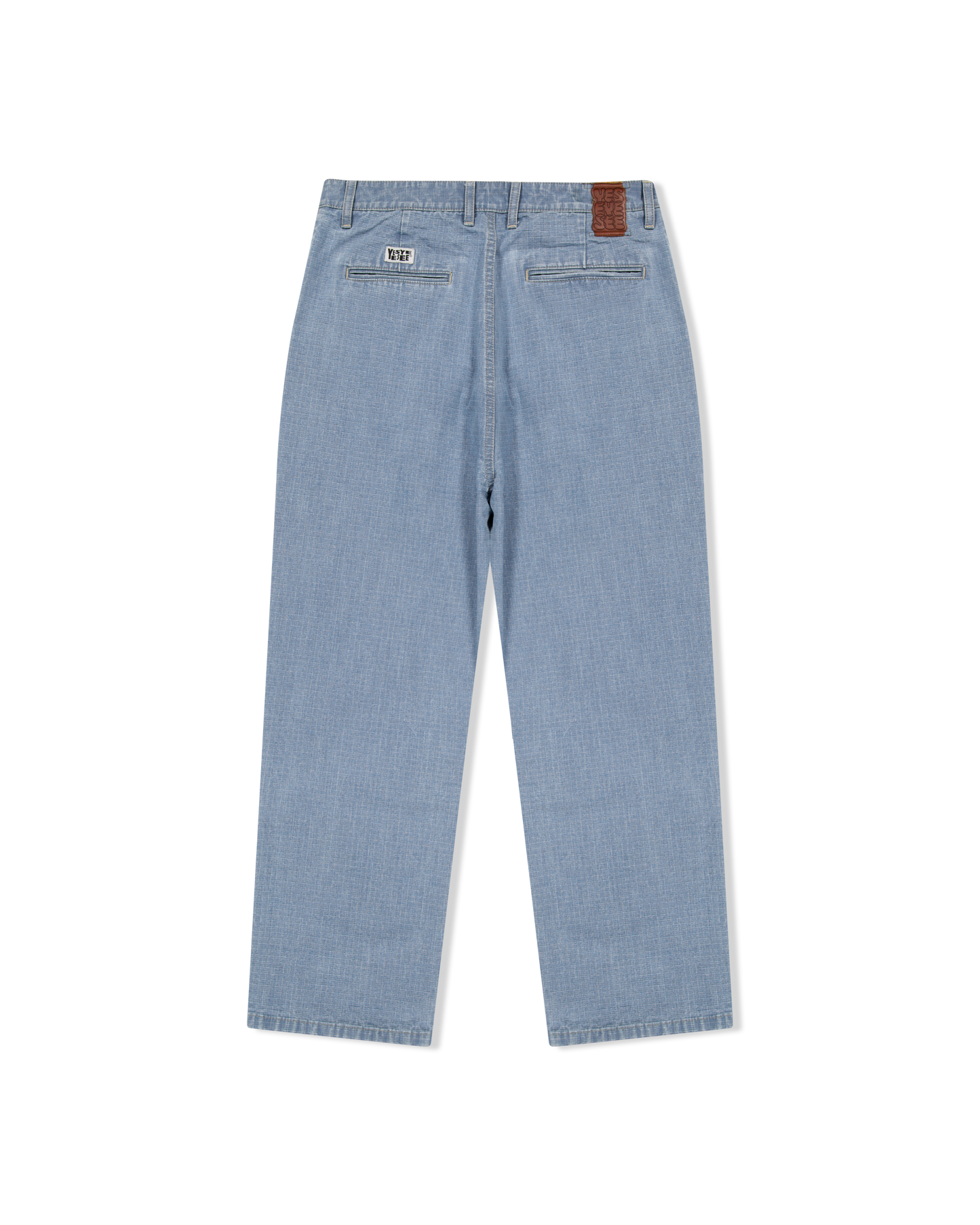Two Tucked Ripstop Denim Pants