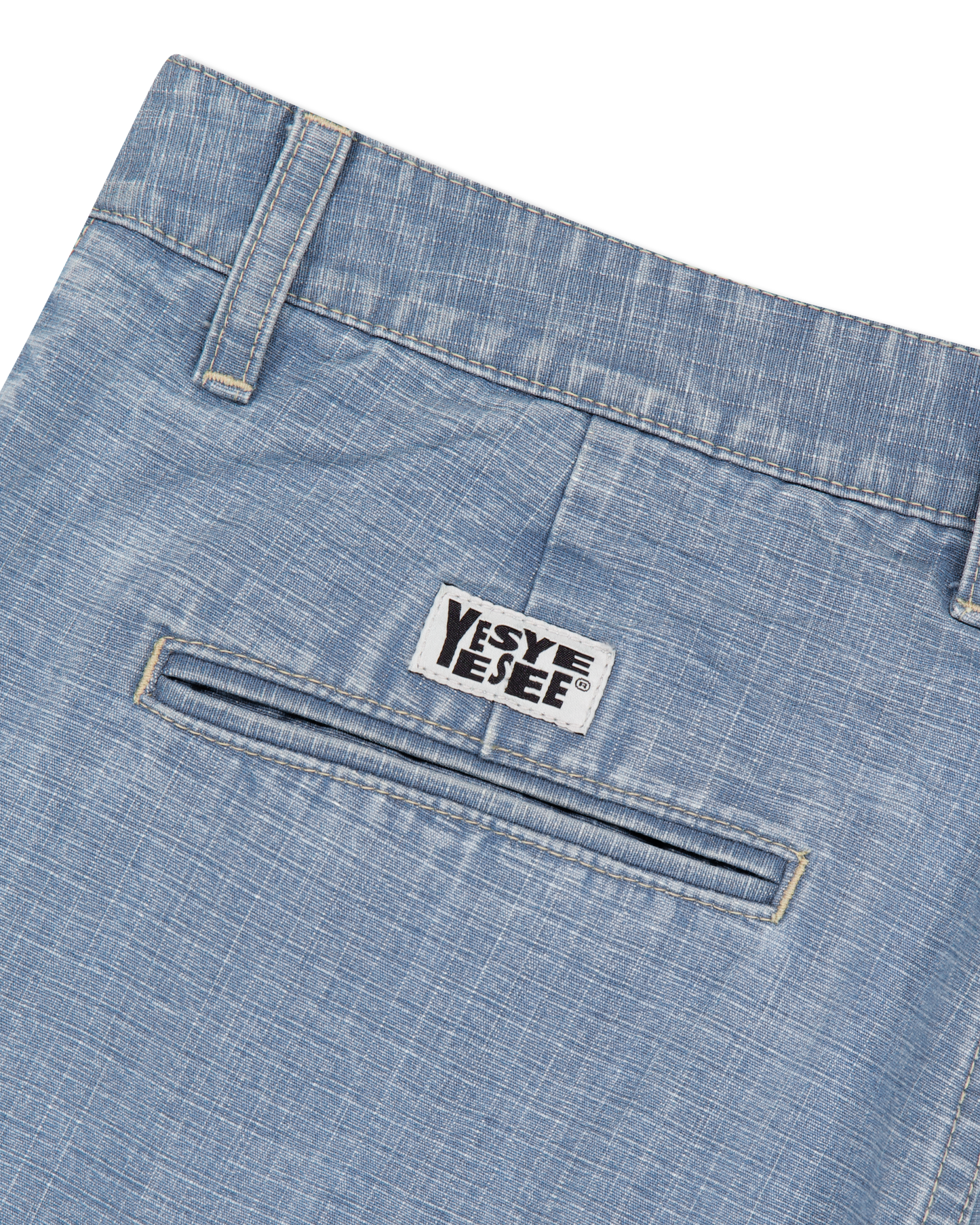 Two Tucked Ripstop Denim Pants