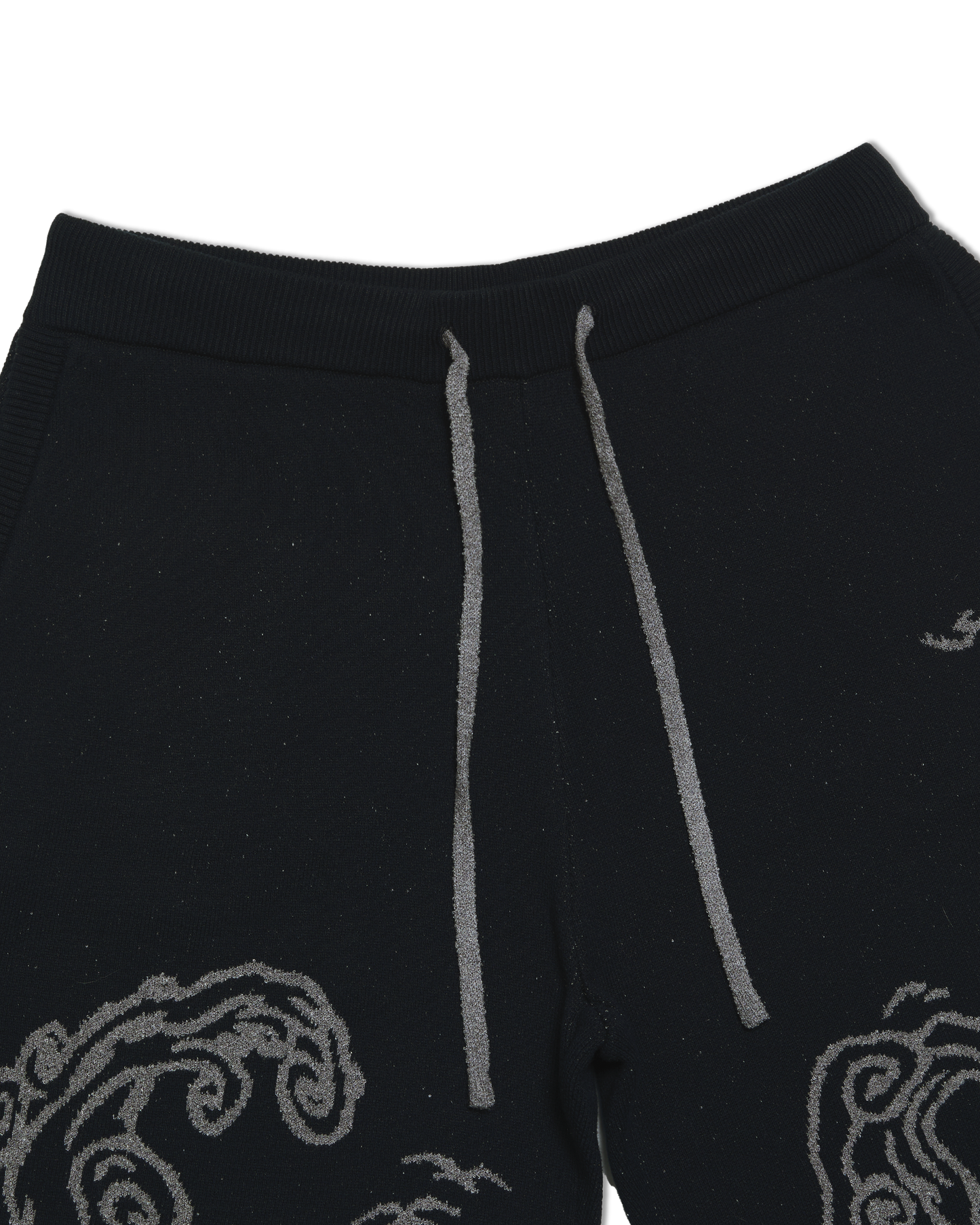 Wave Print Knit Shorts