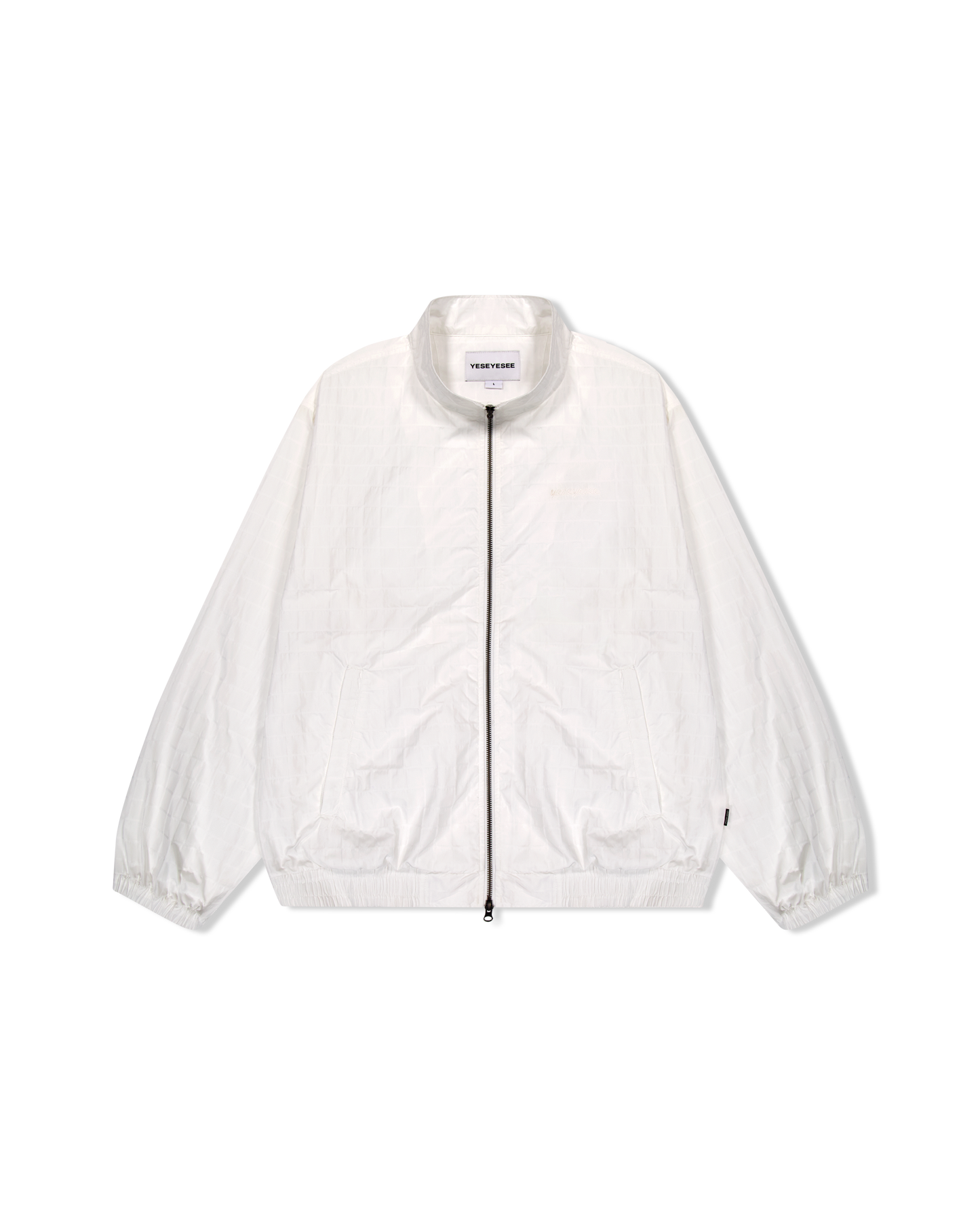 Windowpane Zip Blouson