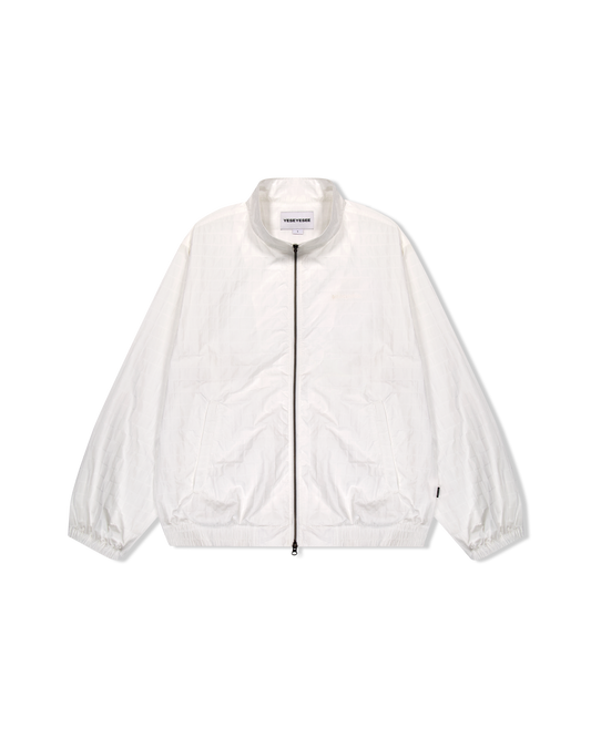 Windowpane Zip Blouson