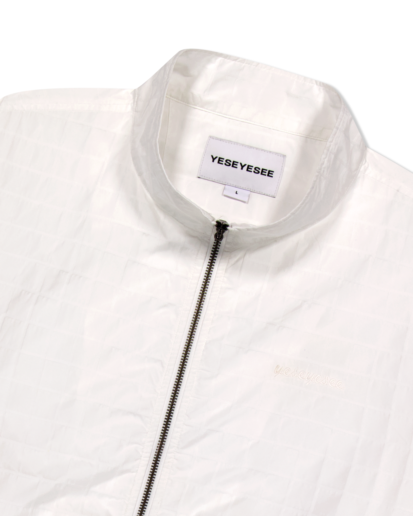 Windowpane Zip Blouson