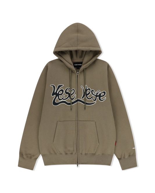 Y.E.S Snail Logo Zip-up Hoodie