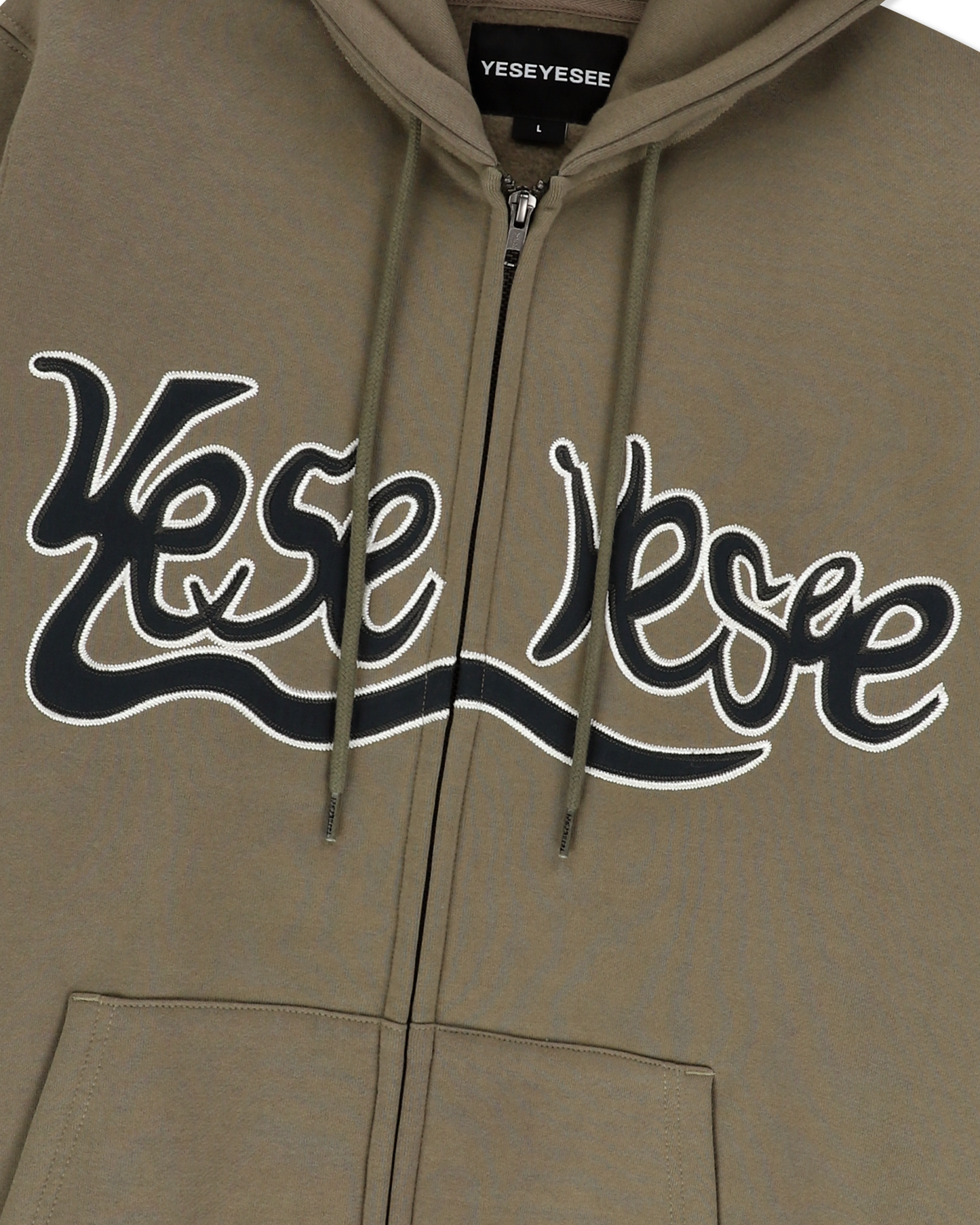 Y.E.S Snail Logo Zip-up Hoodie