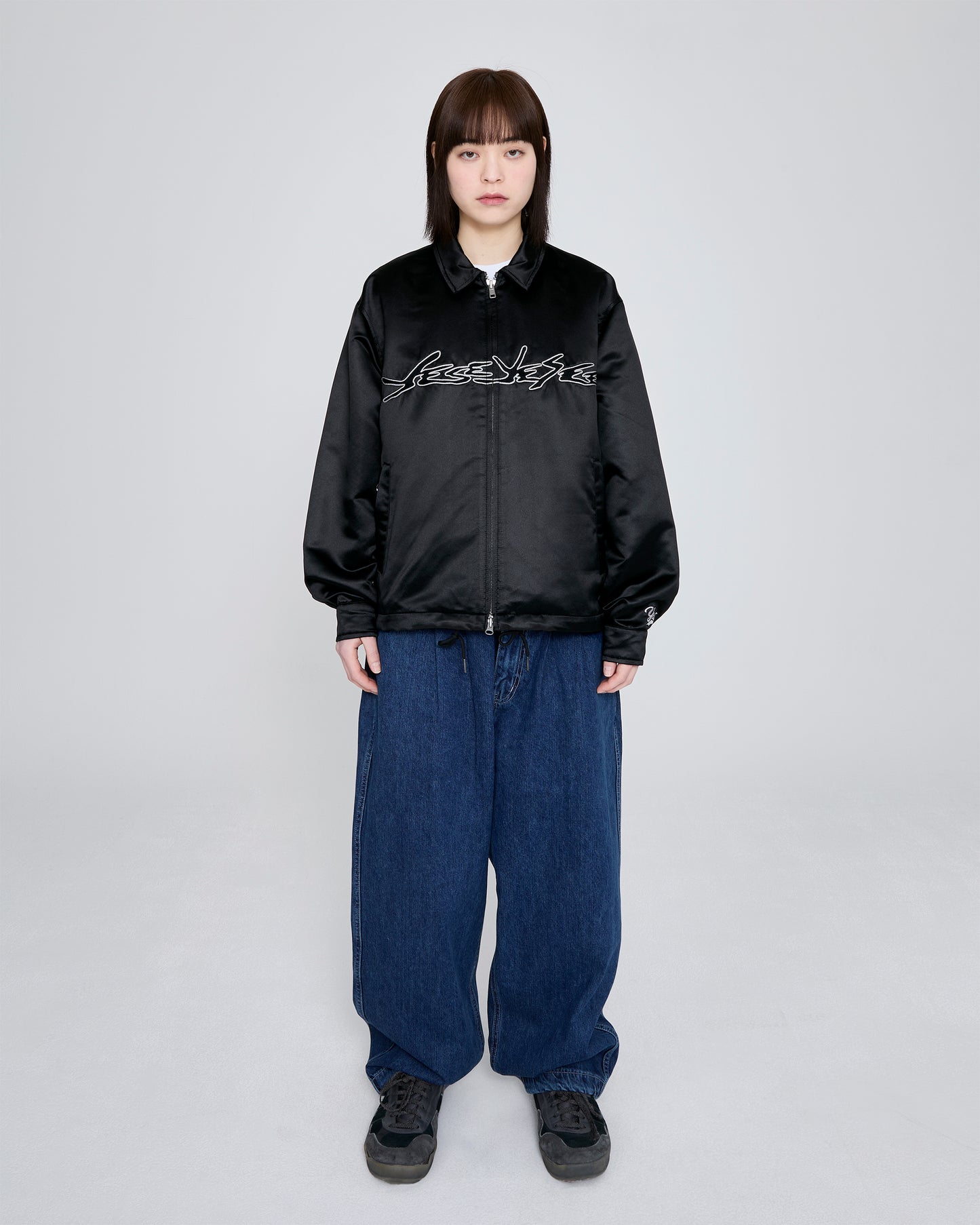 Chain Stitch Logo Coach Jacket