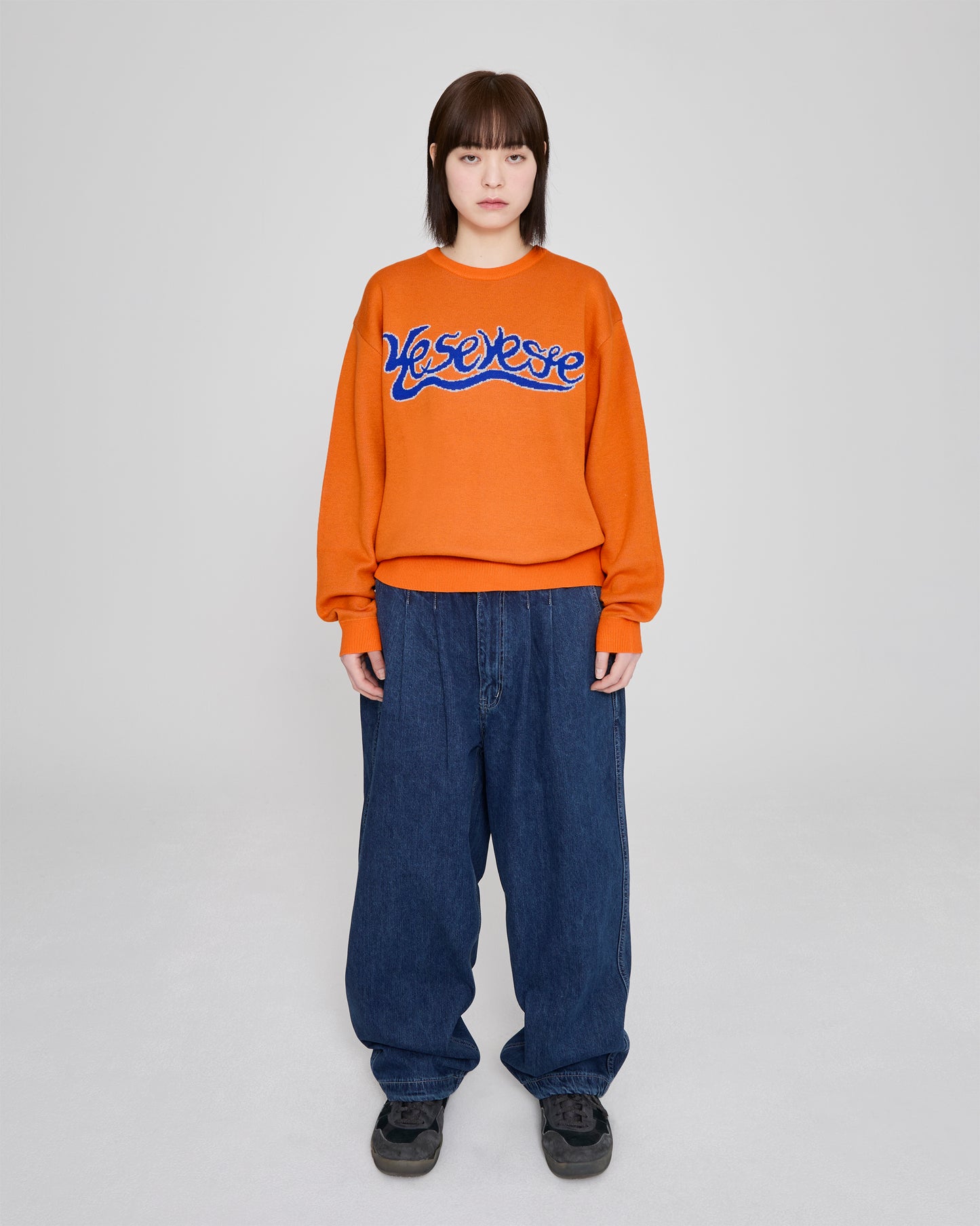Snail Logo Long Sleeve Knit Pullover