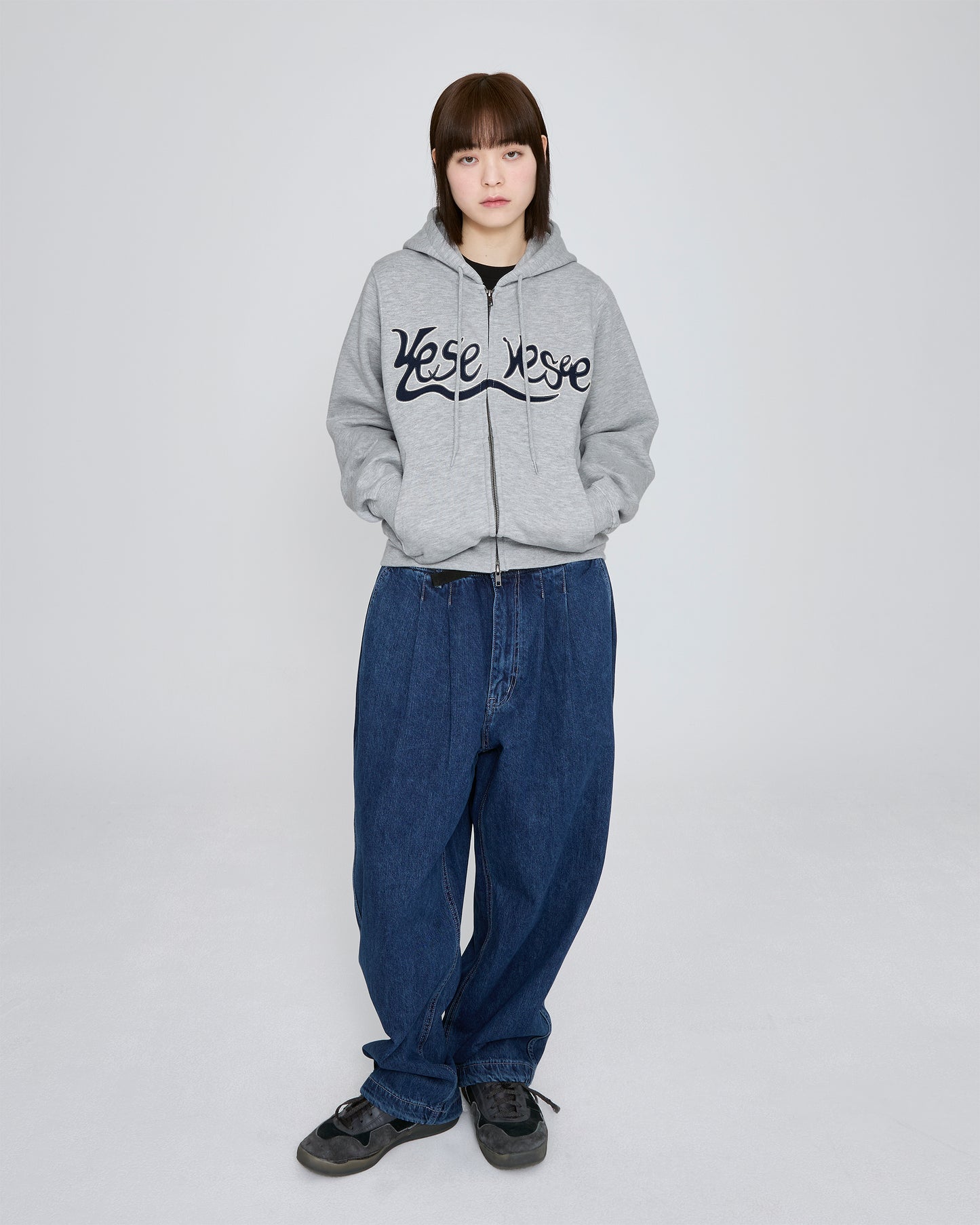 Y.E.S Snail Logo Zip-up Hoodie