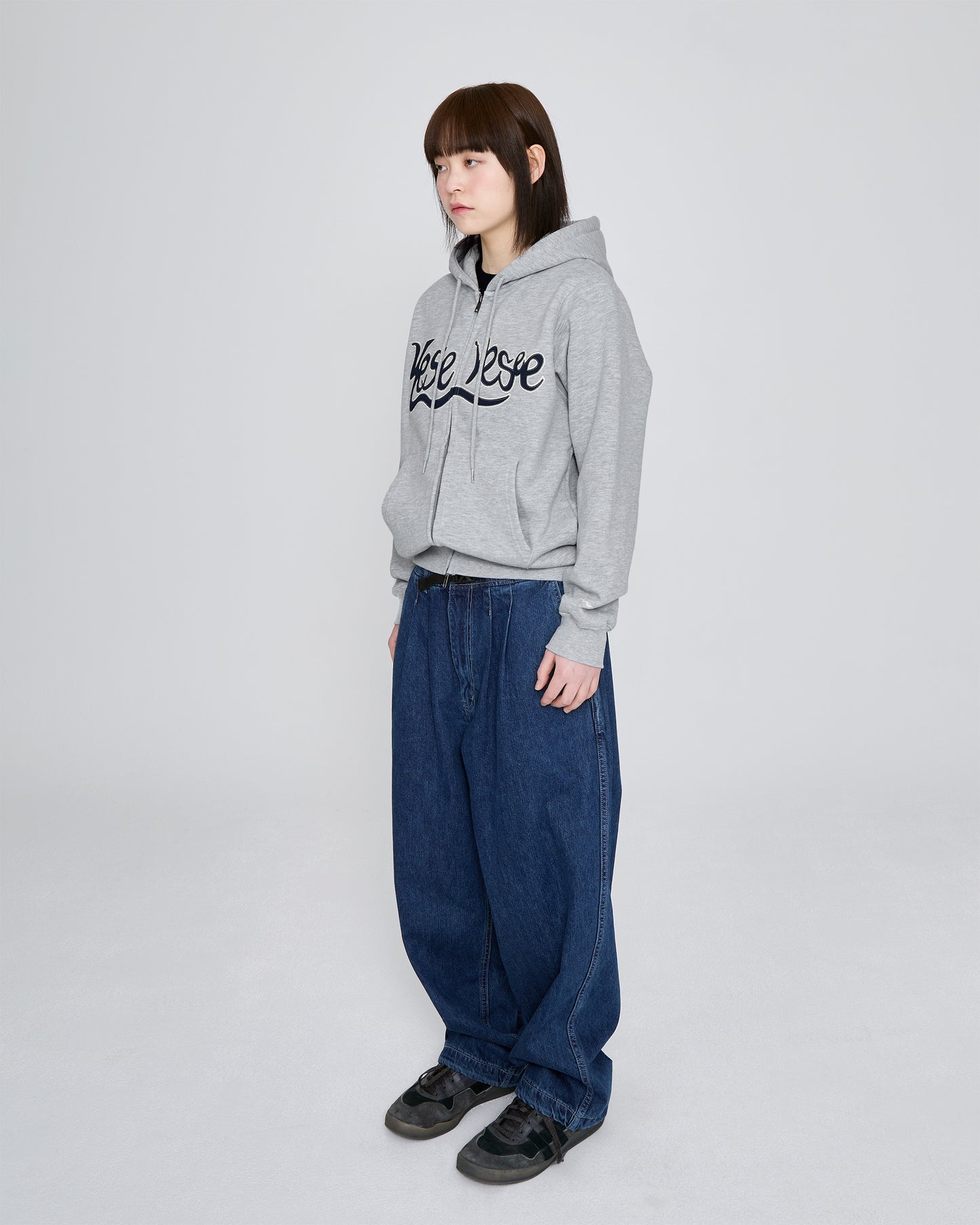 Y.E.S Snail Logo Zip-up Hoodie