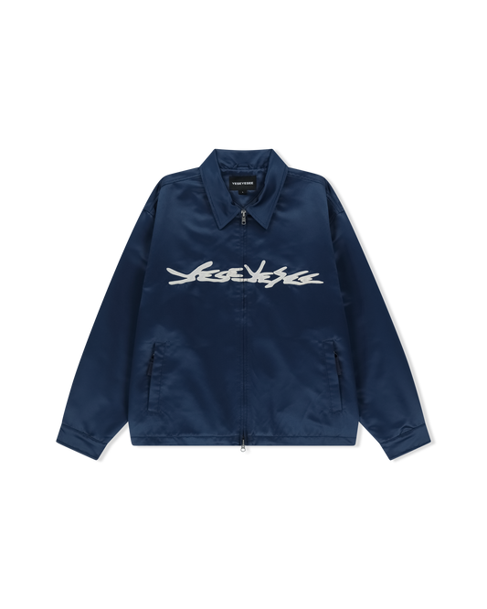 Chain Stitch Logo Coach Jacket