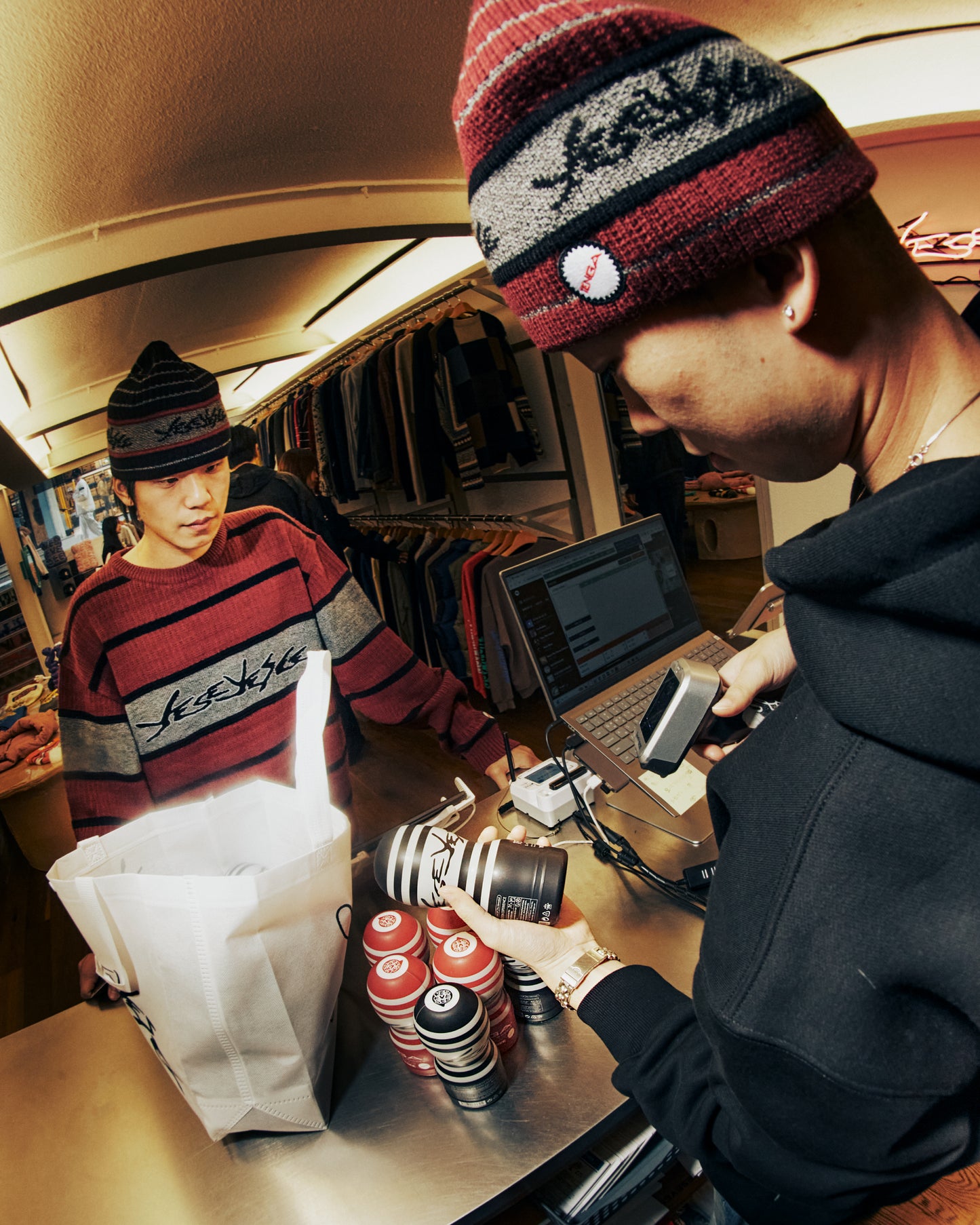 Tenga x Y.E.S Stripe Knit Pullover