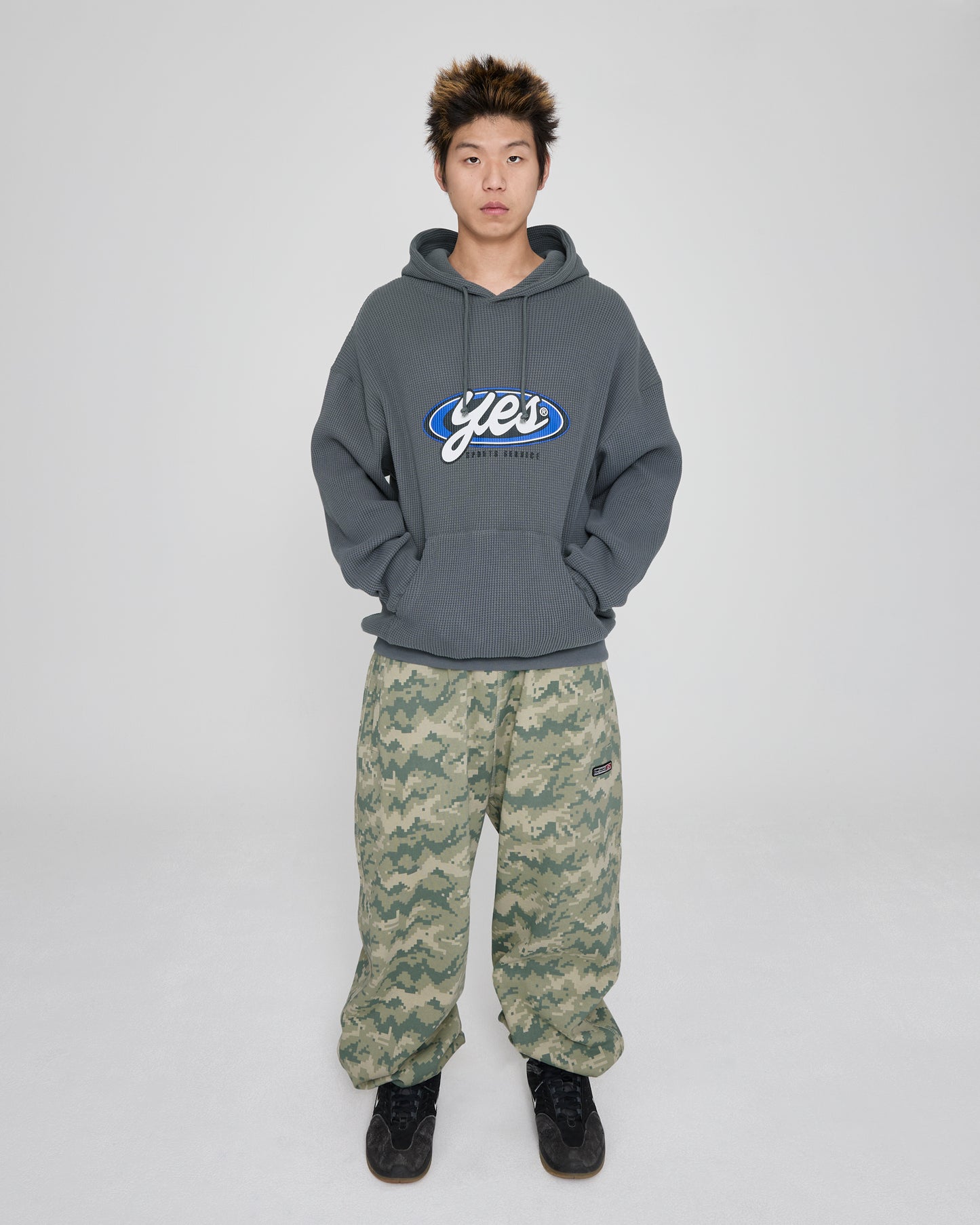 Y.E.S Waffle Hoodie