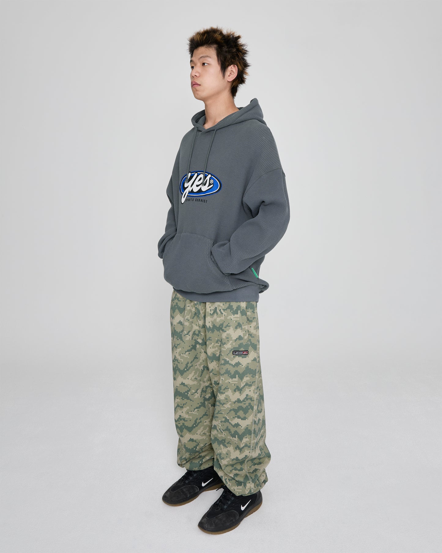 Y.E.S Waffle Hoodie